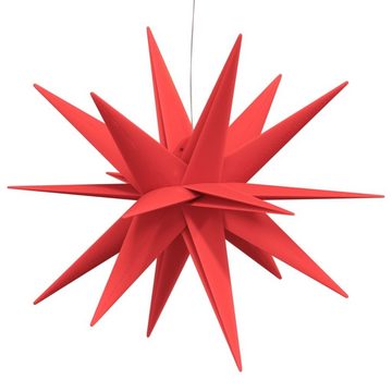 vidaXL Christbaumschmuck LED-Weihnachtsstern Faltbar Rot 43 cm (1-tlg)