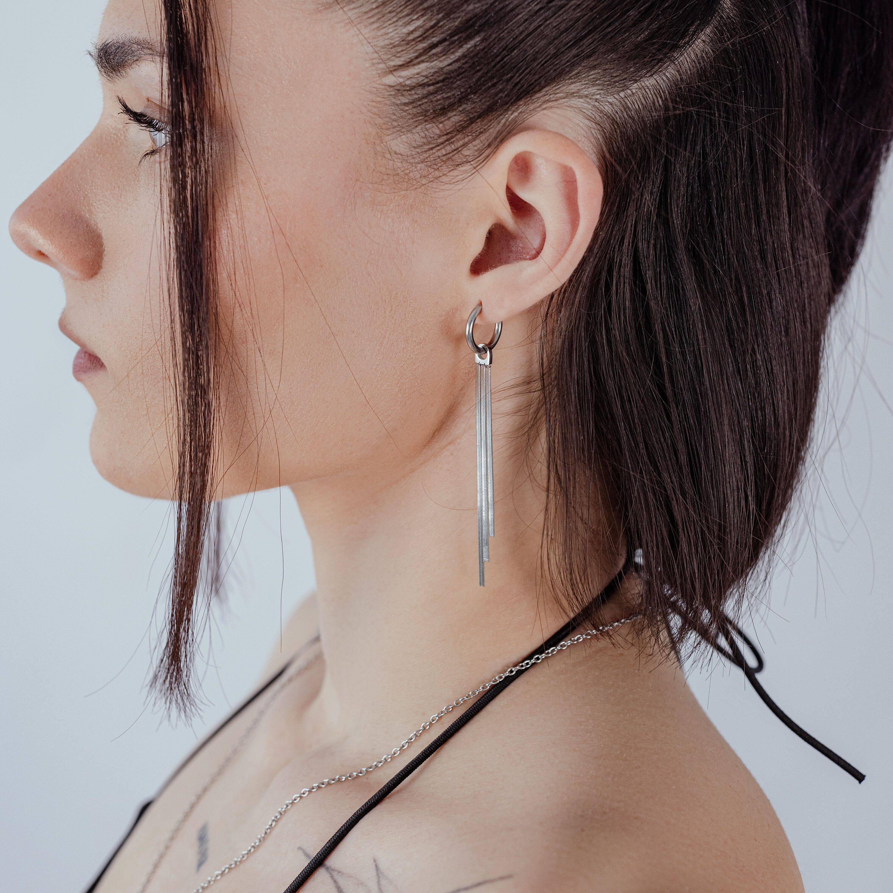 Wildcat Paar Ohrhänger Little Snakechain Hoops (pair) - Roségold, Chirurgenstahl 316L - wasserfest, langlebig, hautverträglich