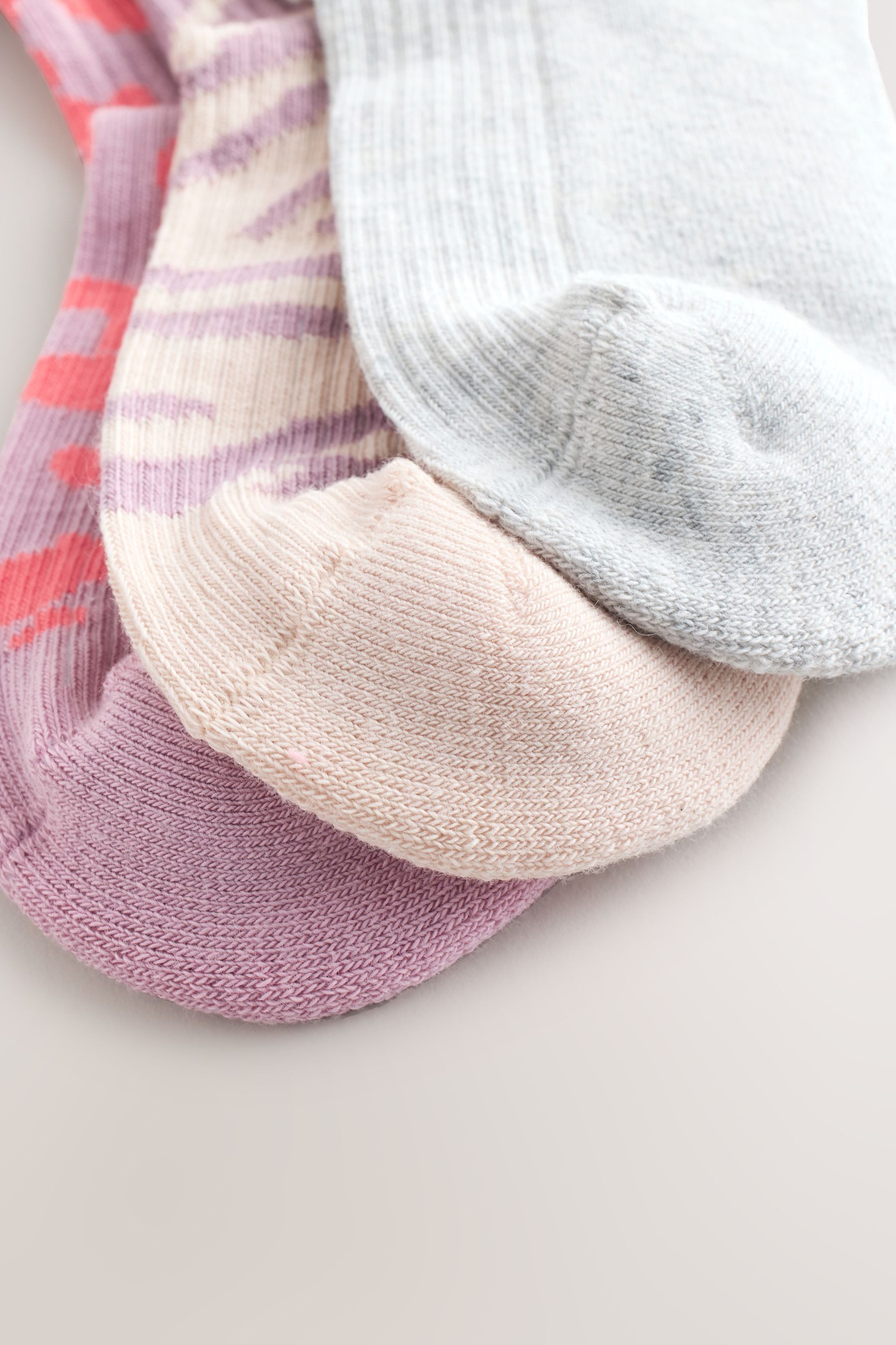 Next Kurzsocken 3 x Gerippte Knöchelsocken mit gepolsterter Sohle (3-Paar)