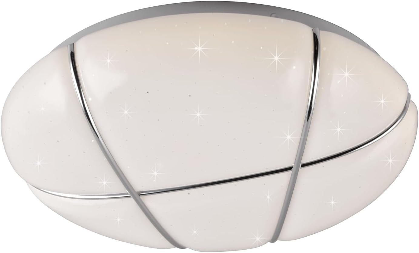 lightling LED Deckenleuchte Timo, LED fest integriert, Warmweiß, Starlight Effekt, dimmbar, 4000 Kelvin