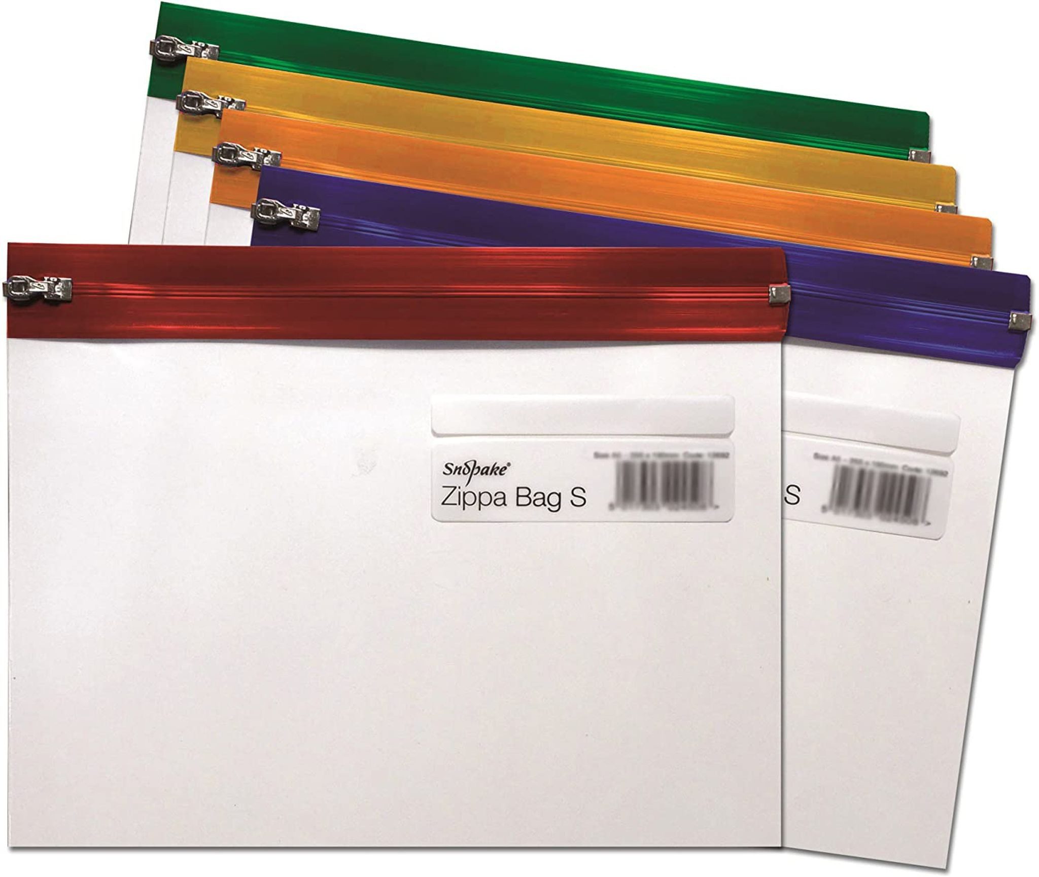 Dokumententasche "Snopake Zippa Bag ""S"" in A 5 (255 x190 mm) sortiert 1 Stück"