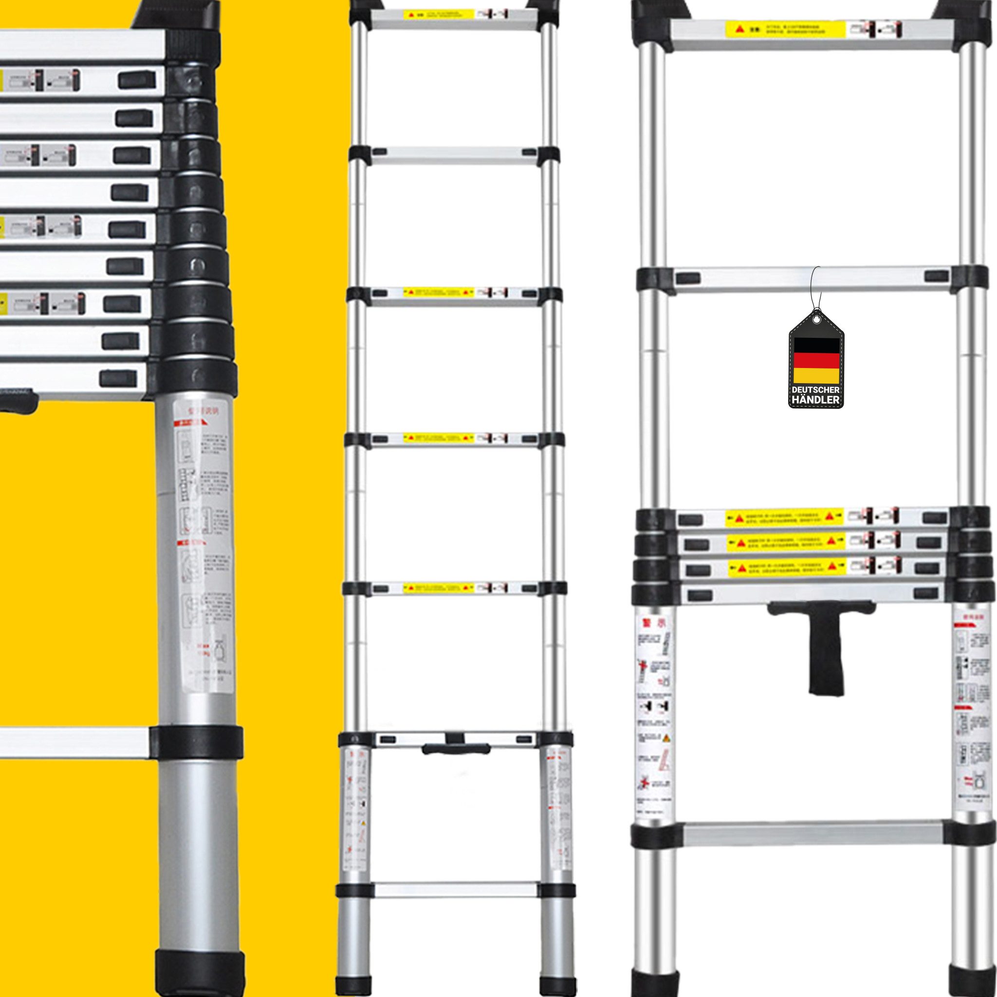 Craftfull Teleskopleiter Alu Leiter CF-101B - 3 J. Garantie - 2 - 4.4 m - S günstig online kaufen