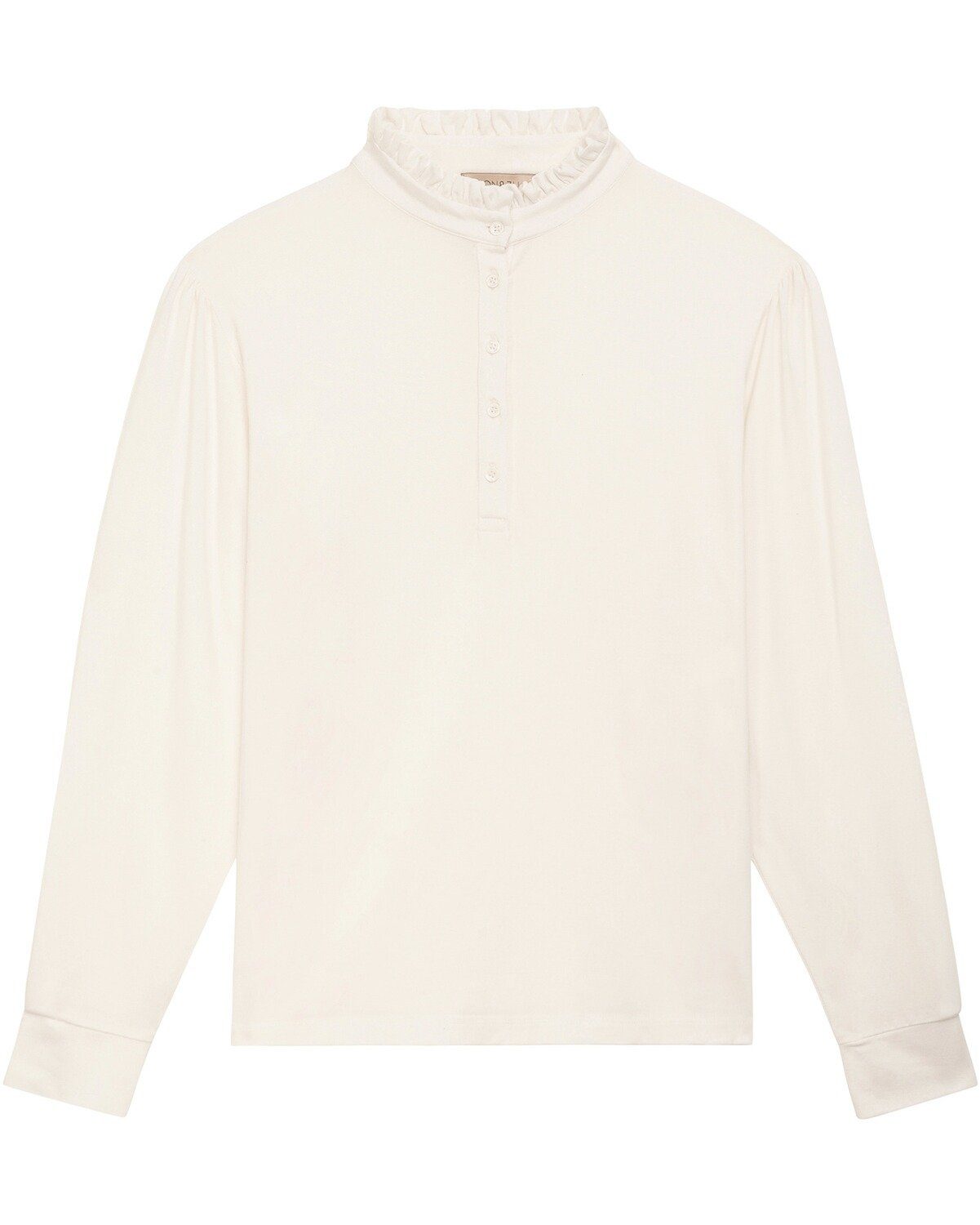 VON & ZU Langarmshirt Langarm-Shirt mit Knopfleiste