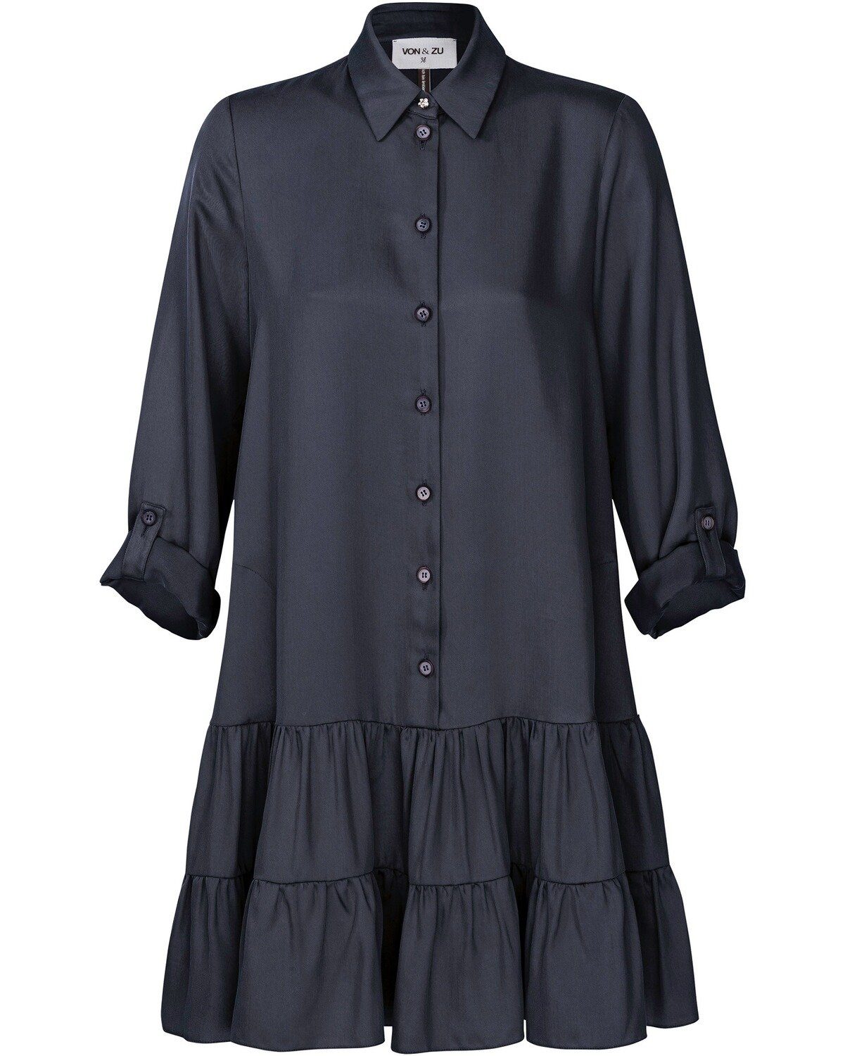 Midikleid Hemdblusenkleid