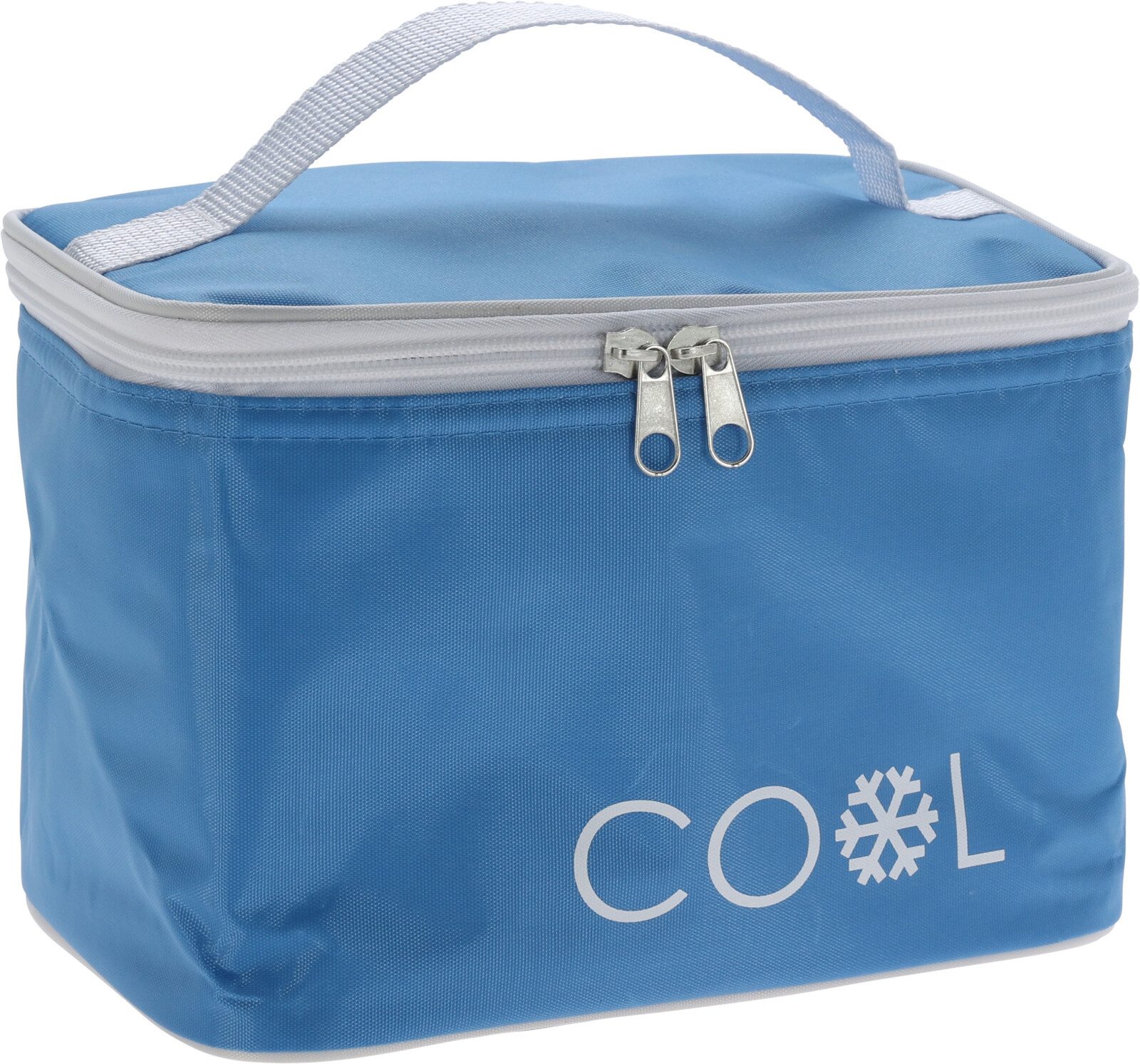 Koopman Thermobehälter Kühltasche Kühlbox Mini Getränkekühler Isotasche 15 x 21 x 15 cm Bunt, Polyester, (Stück, 1-tlg., Packung), Blau, 4L Volumen, mit Tragegriff, Camping