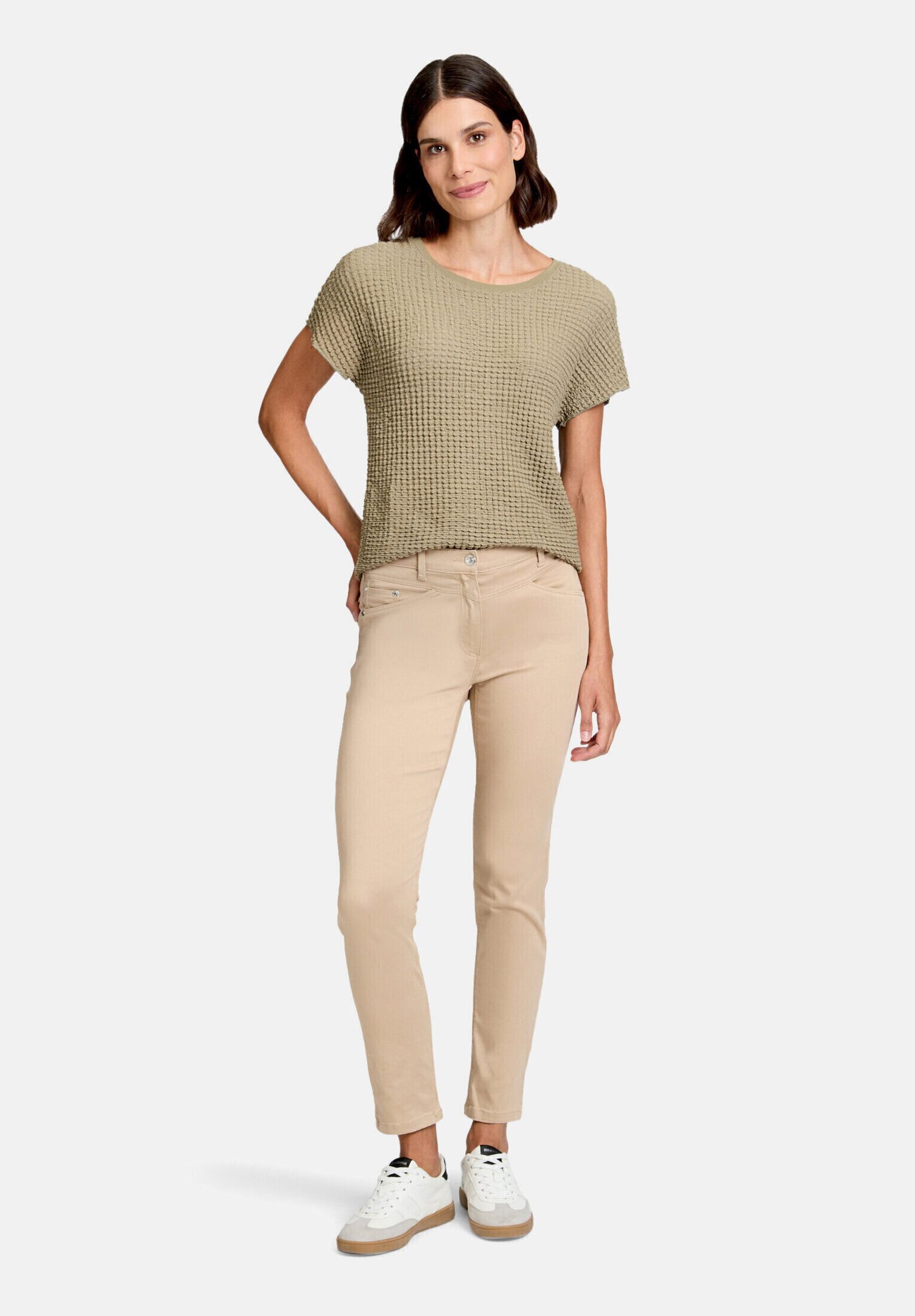 Betty Barclay Kurzarmshirt Damen mit U-Boot-Ausschnitt (1-tlg) Material
