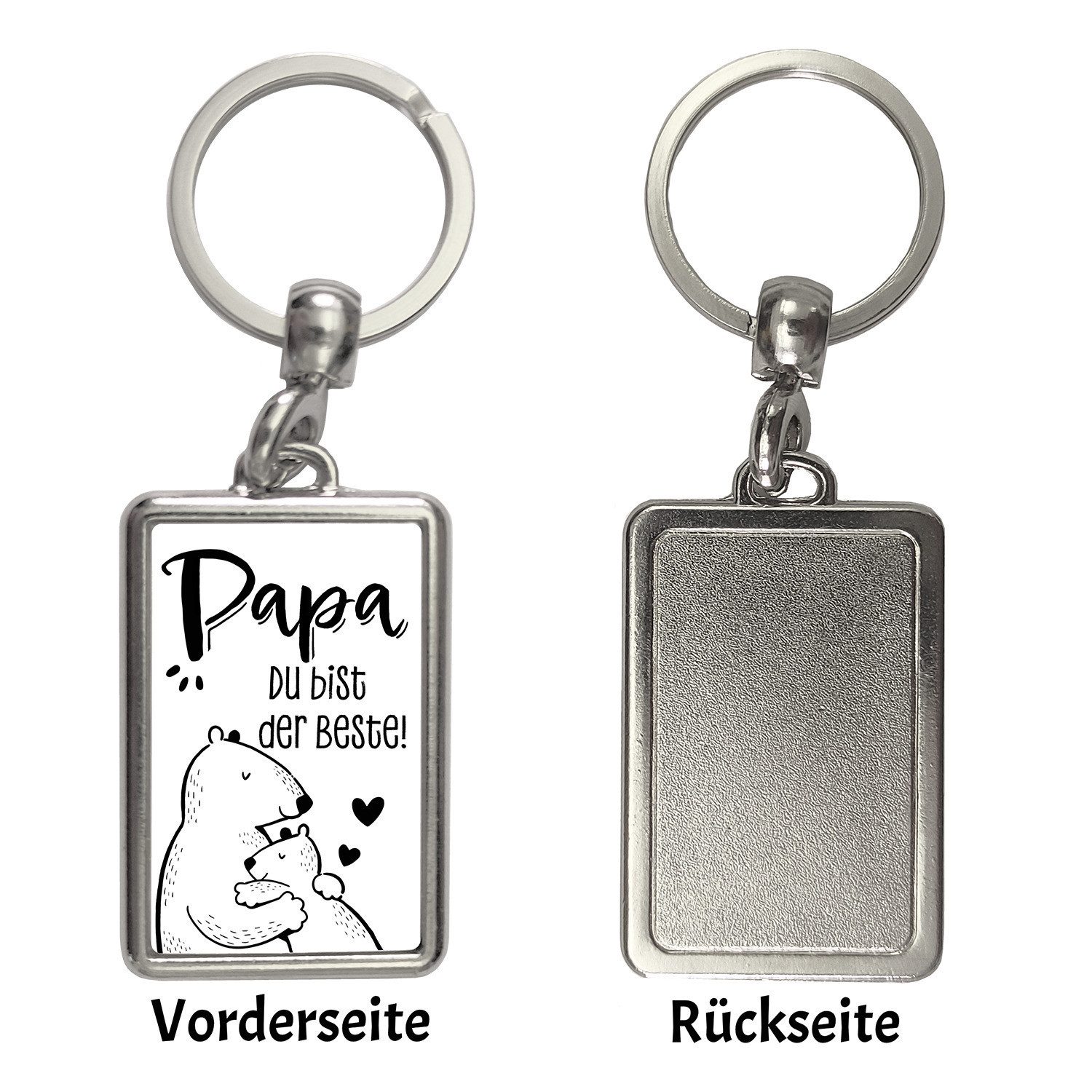 speecheese Schlüsselanhänger Bären Papa und Kind Schlüsselanhänger mit Spru günstig online kaufen