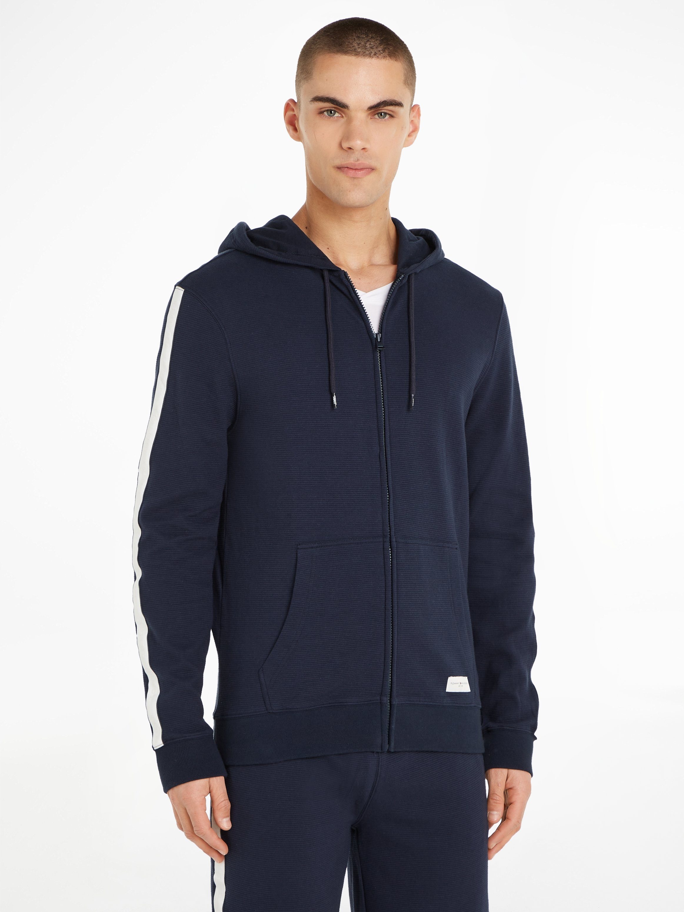 sky Ärmeln Underwear an mit Hilfiger Tommy den Markenlabel HWK desert FZ Hoodie HOODIE