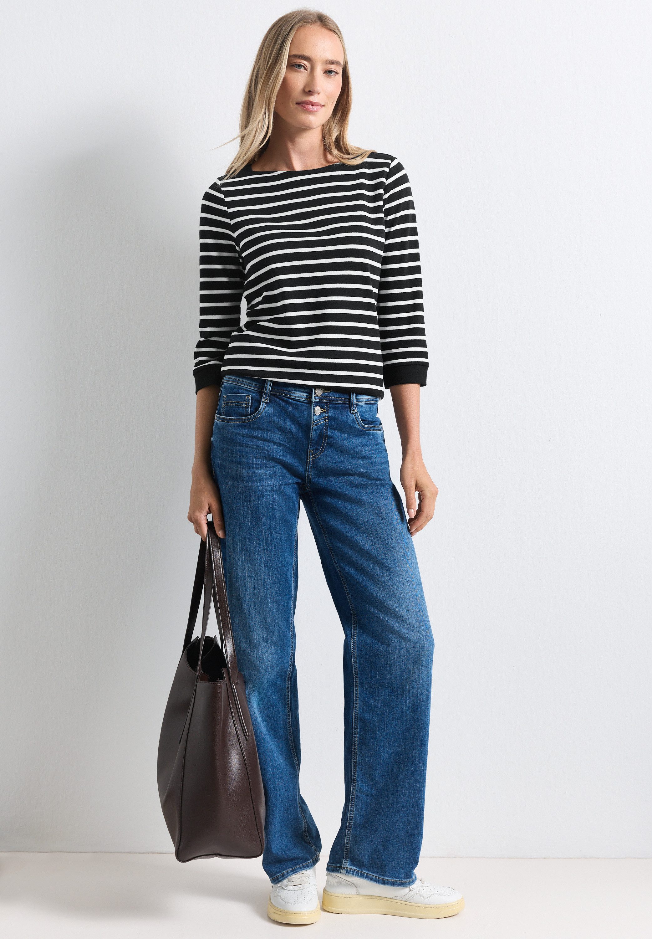 STREET ONE 3/4-Arm-Shirt mit 3/4 Ärmeln