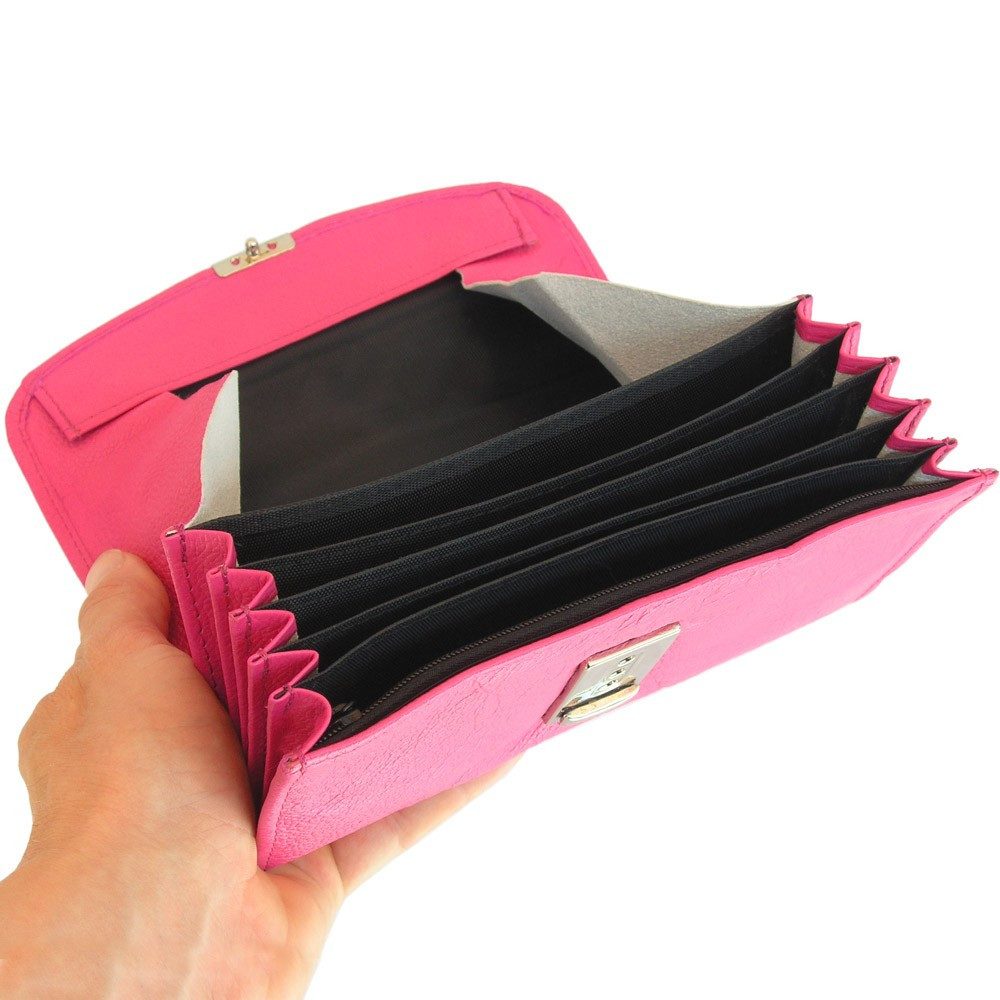 Hamosons Kellnerbörse Profi Kellnerbörse, Kellnerbeldbeutel, Nappa-Leder, Pink, Hamosons