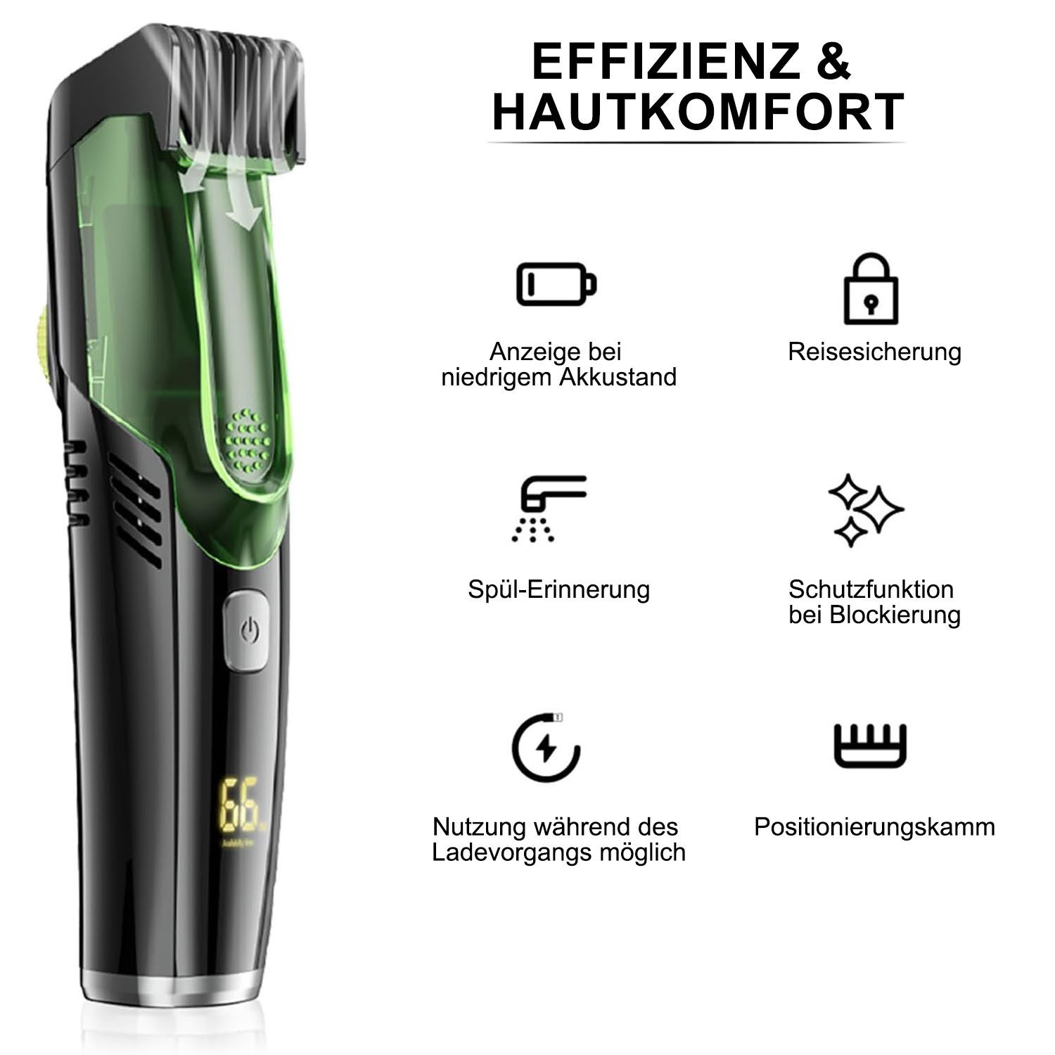 AIMAX Haarschneider Haarschneidemaschine Set Haarschneider mit 20 Längeneinstellungen, Elektrischer mit 2 Kamm, Barttrimmer Bartschneider Verstellbar Nass & Tro – Bild 4 von 5