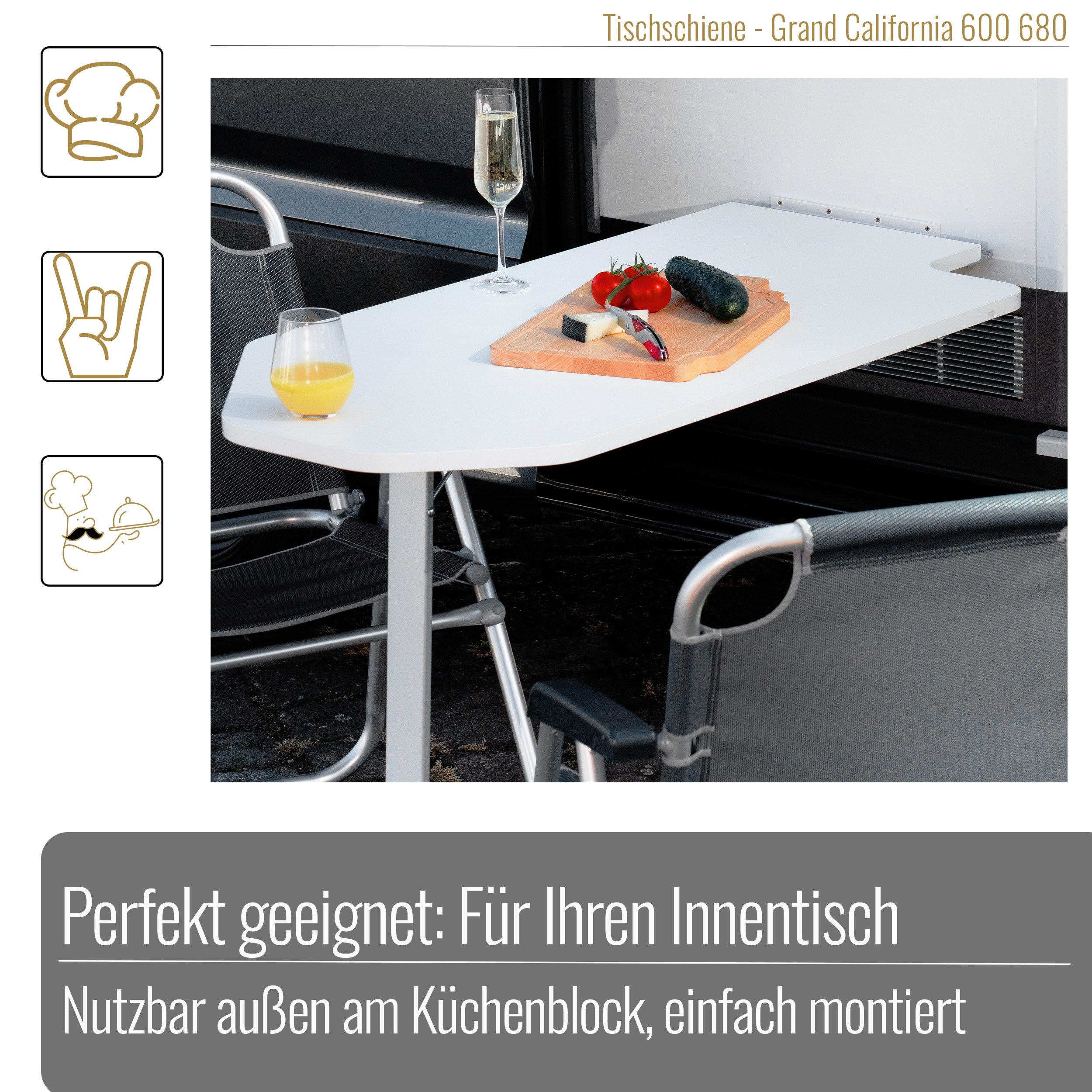 BLACK FOREST FOX Campingtisch Camperschiene für günstig online kaufen