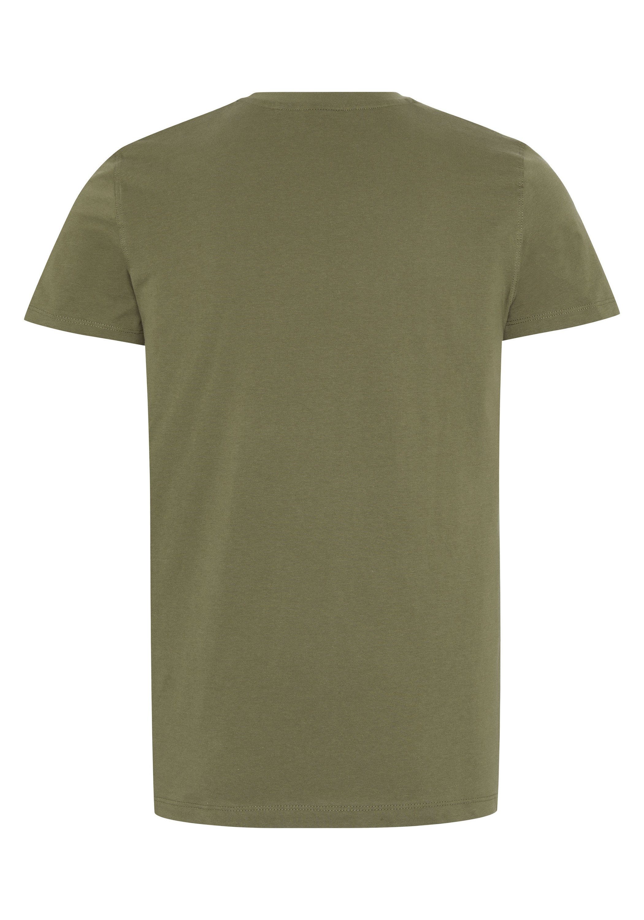 mit Polo T-Shirt 18-0521 Logo-Symbol Burnt Olive gesticktem Sylt