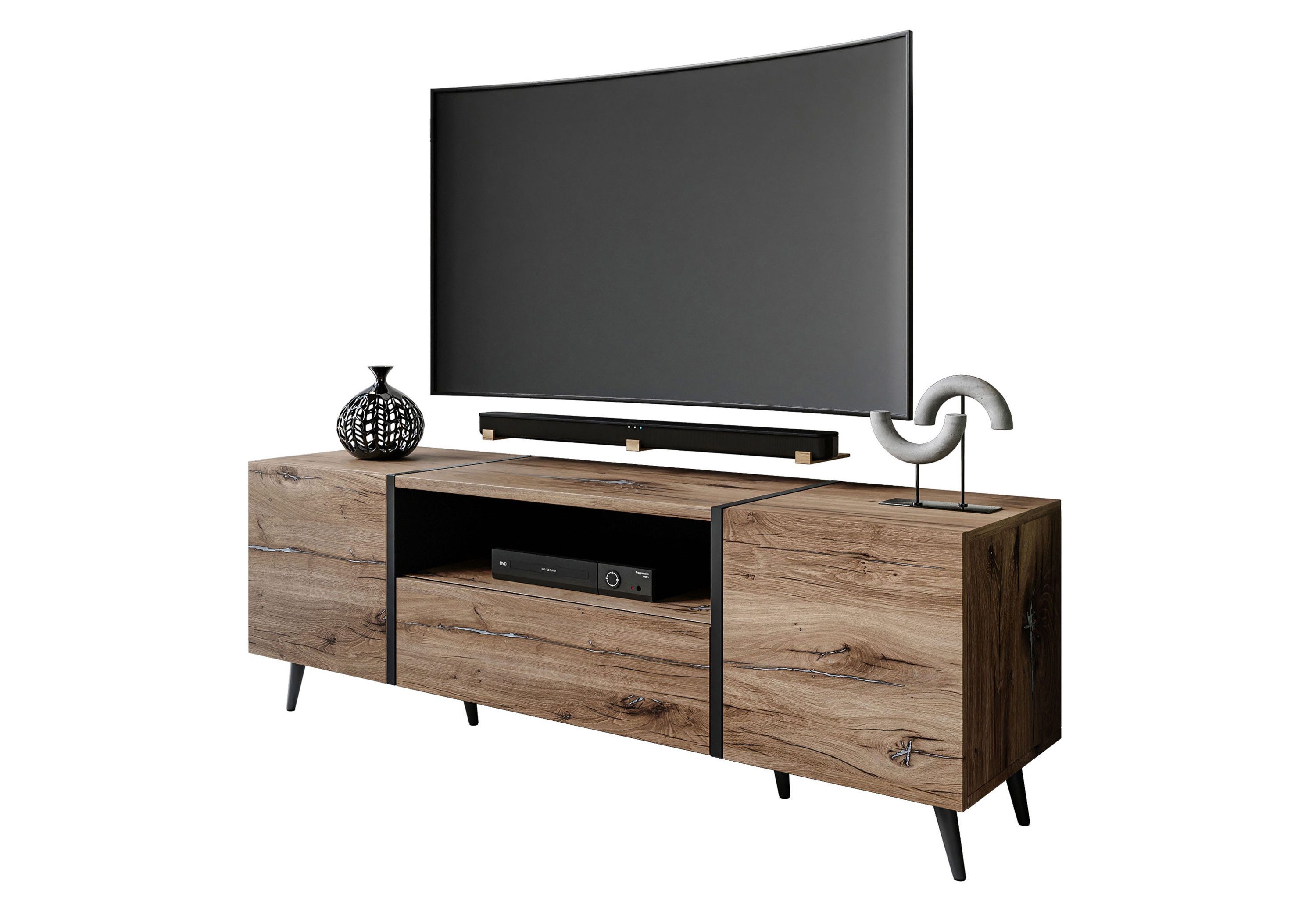 Lookway TV-Schrank ONYX LOFT auf Füßen