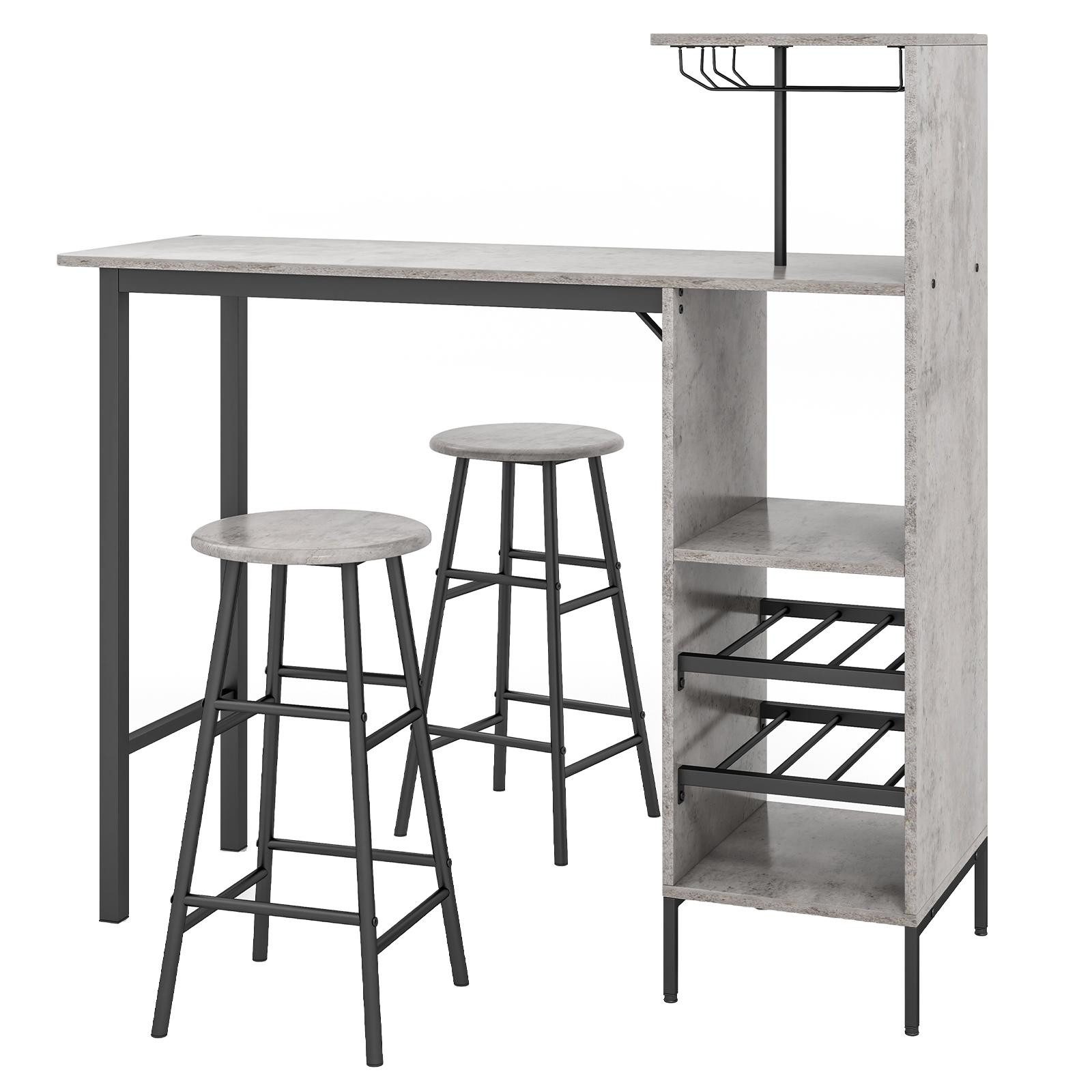 KOMFOTTEU Bartisch mit Barhocker (Set, 3-St), günstig online kaufen