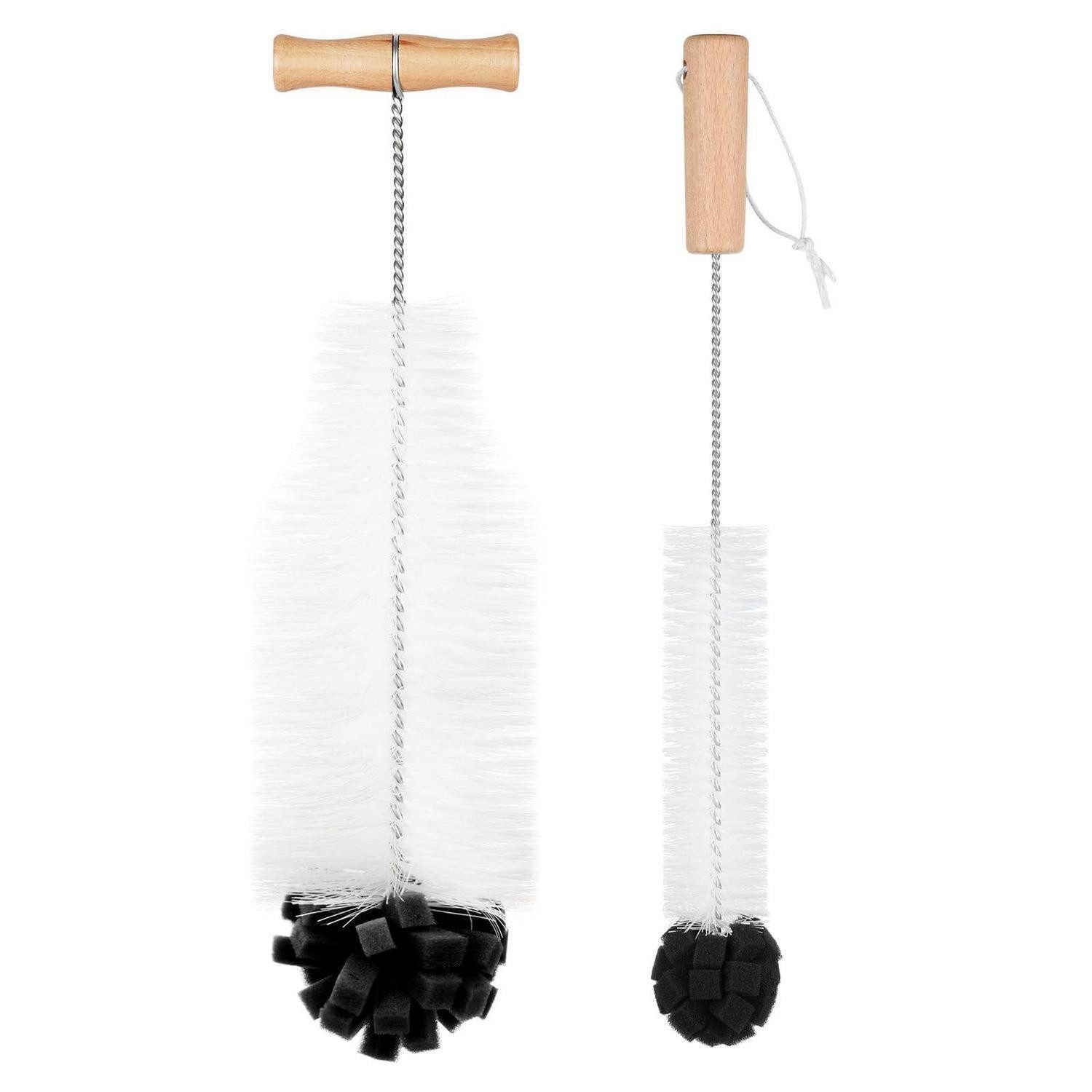 LuxusKollektion Fischentschupper Flaschenbürste 35cm Schwarz Kombipackung