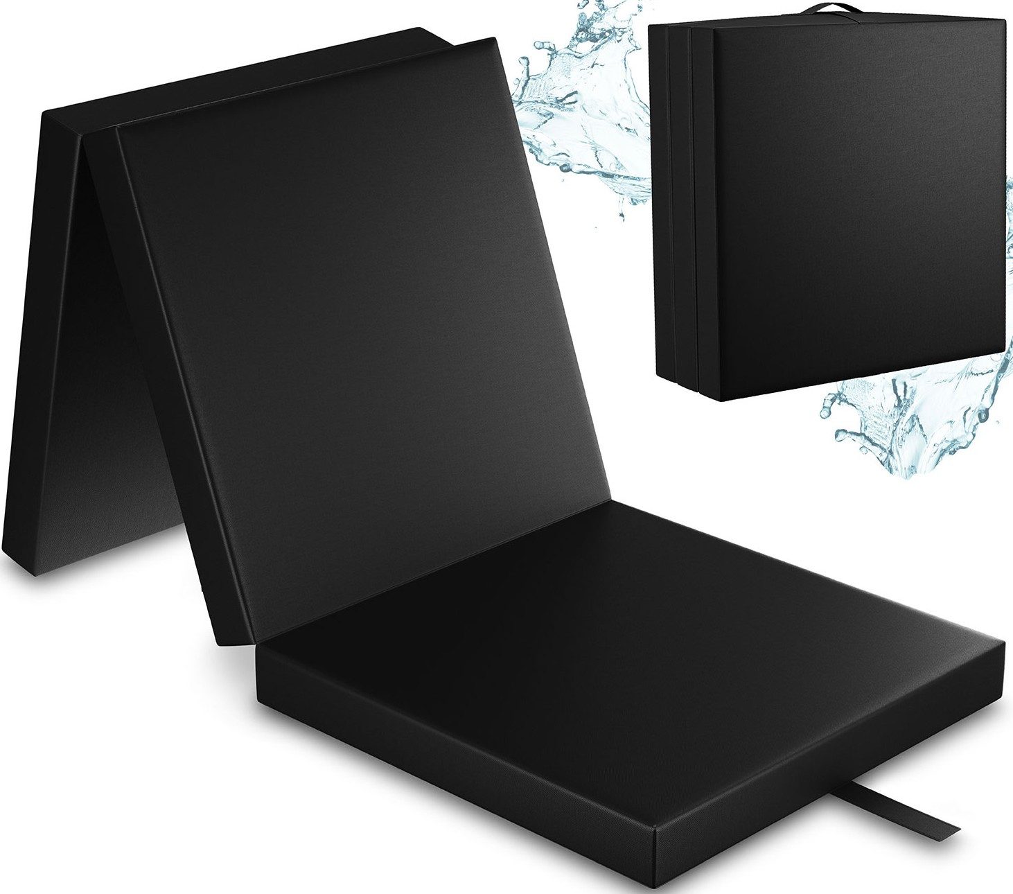 Klappmatratze wasserabweisend, 90x200cm, ELONEO, 8 cm günstig online kaufen