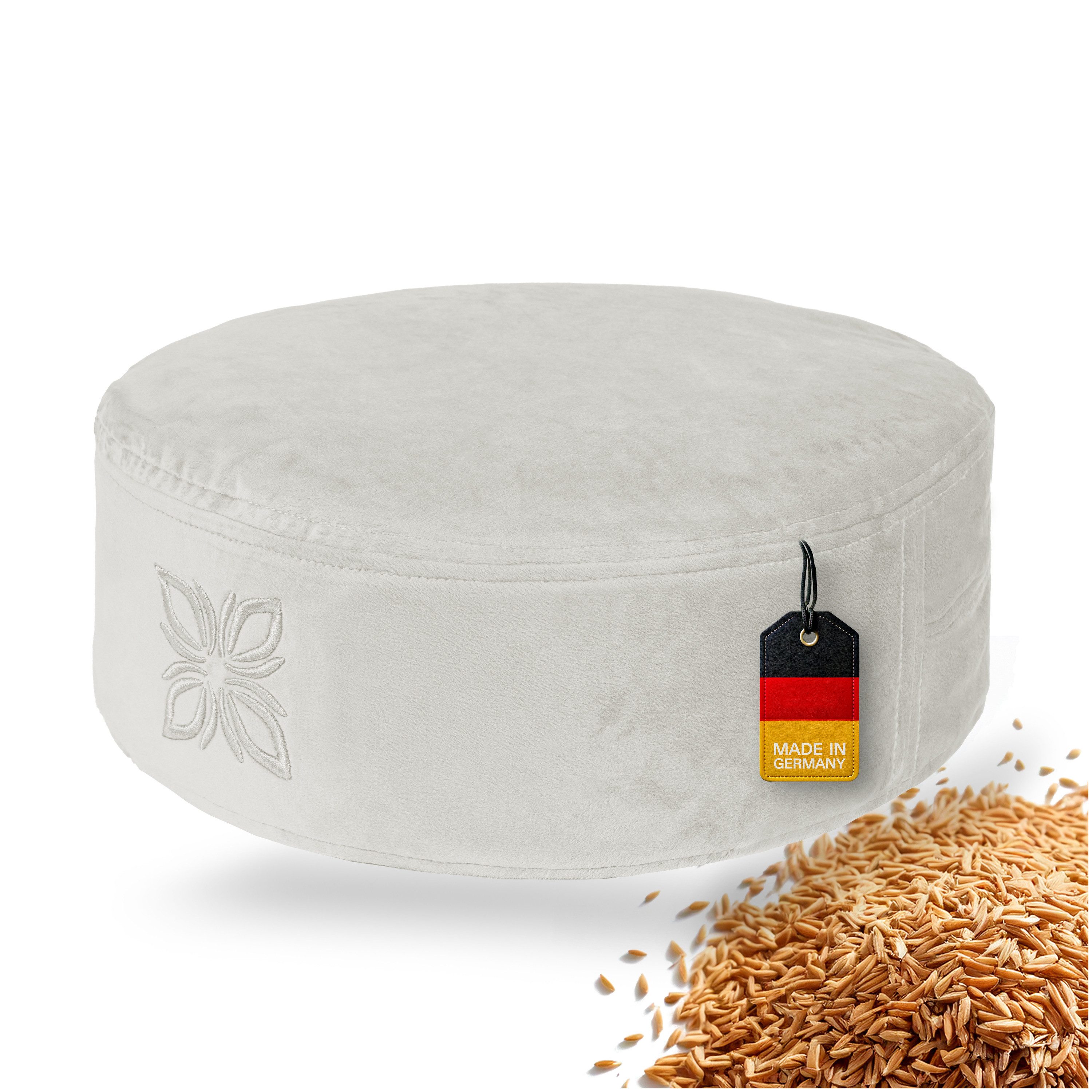 OMNANA Meditationskissen CUSHY™, Samt-Bezug, ergonomisch, nachhaltig, günstig online kaufen