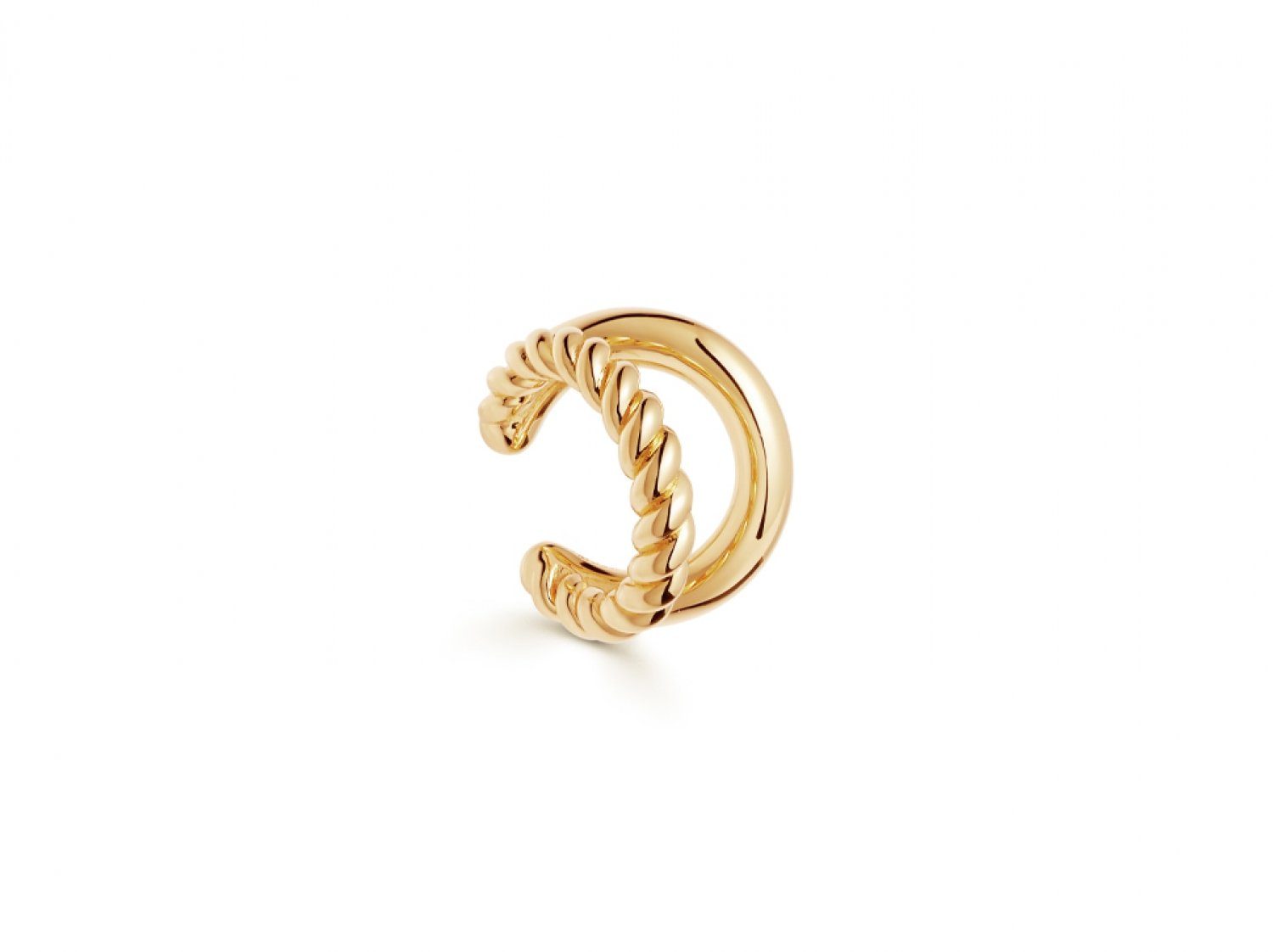 Brandlinger Ohrklemme Cuff Kuala Lumpur, Silber 925 vergoldet
