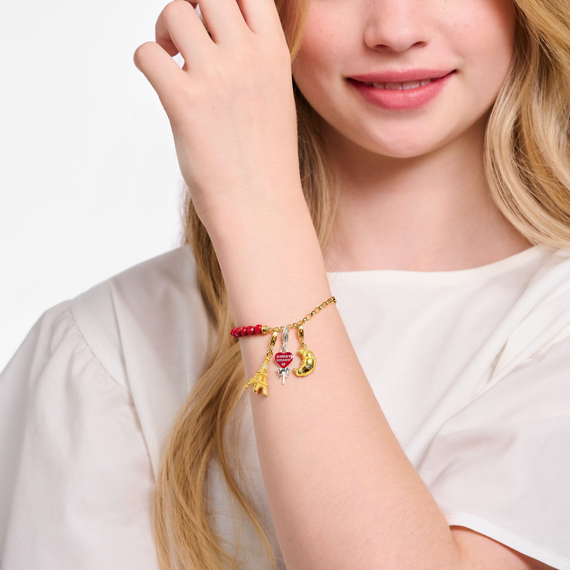 THOMAS SABO Charm-Einhänger Eiffelturm mit weißem Zirkonia, mit Zirkonia (synth) – Bild 4 von 4