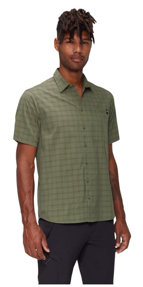 Mammut Outdoorhemd Wanderhemd Lenni Kurzarm 2025 (mit Brusttasche) grün Her günstig online kaufen