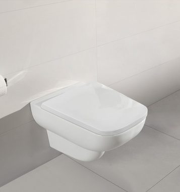 Villeroy & Boch WC-Sitz Joyce, WC-Sitz mit Absenkautomatik und Quick Release - Weiß Alpin