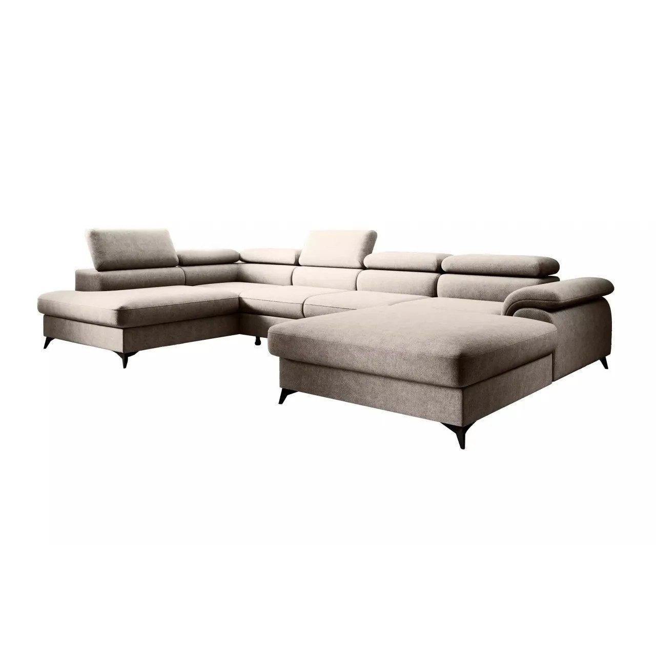 NEXT COLLECTION Ecksofa PLAZA U, elegante einfache Form, T30-Schaum ...