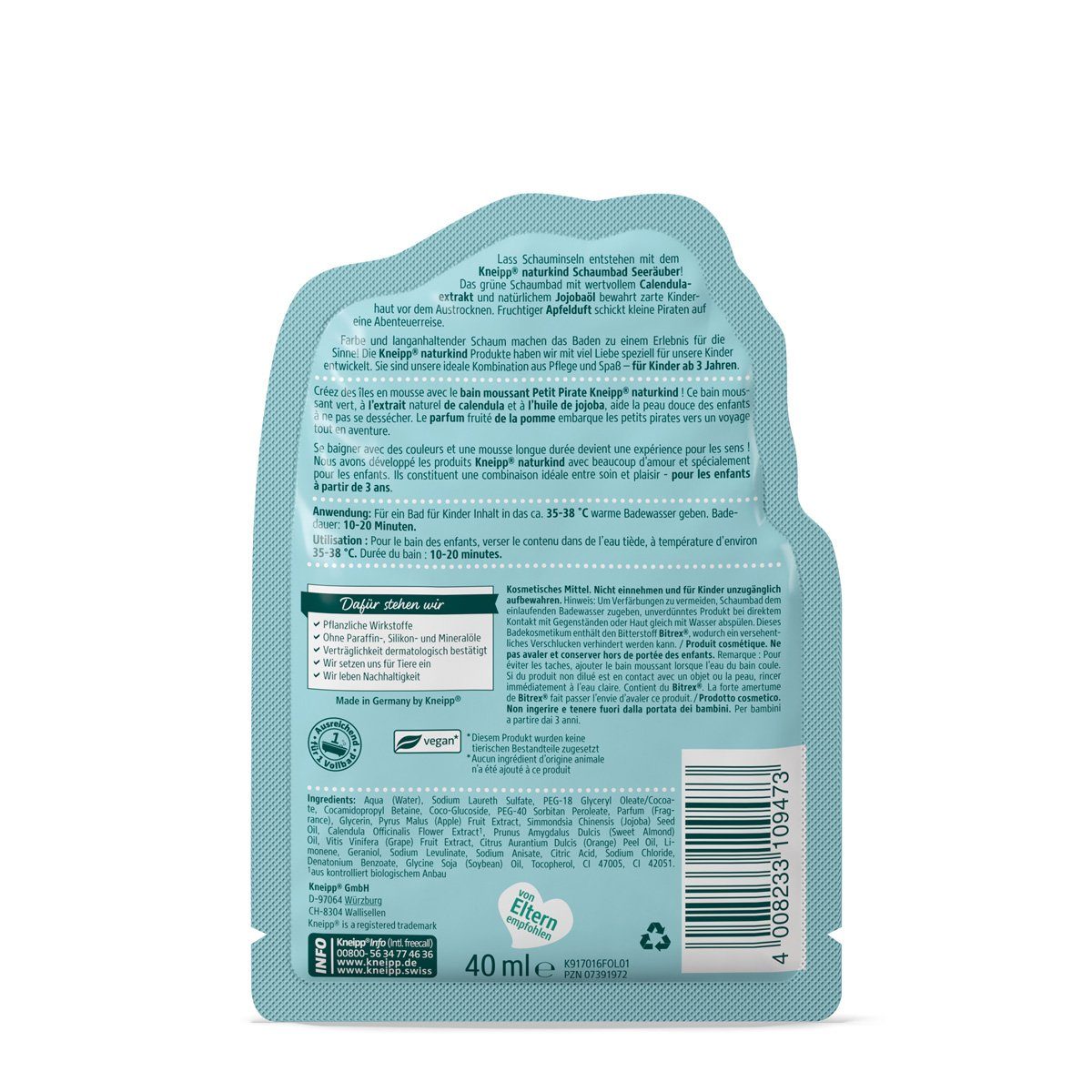 KNEIPP Schaumbad Seeräuber 40 Milliliter