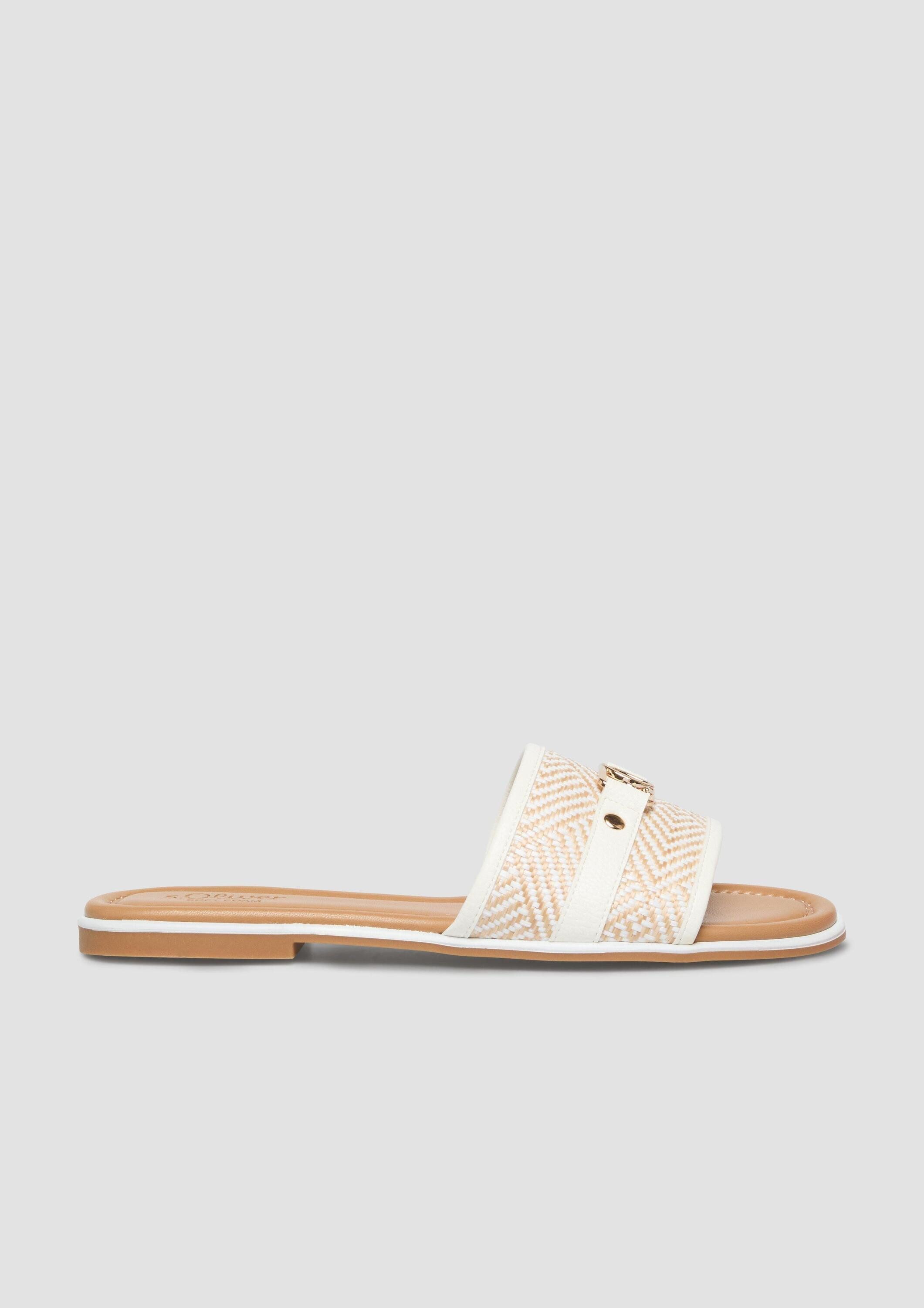 s.Oliver Sandalen Sandale Slides mit Flecht-Design