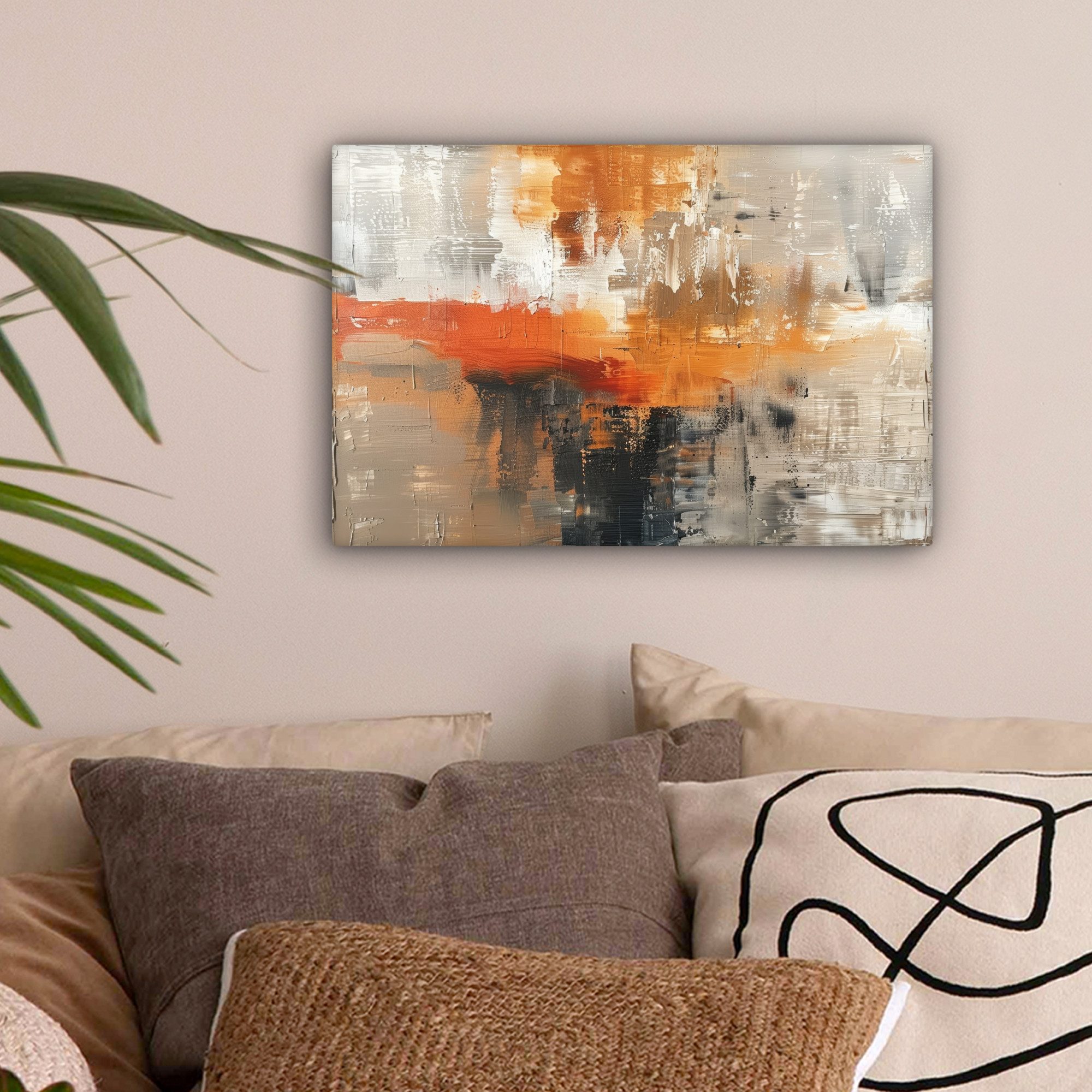 OneMillionCanvasses® Leinwandbild Farbe - Muster - Modern - Kunst, Fotodruc günstig online kaufen