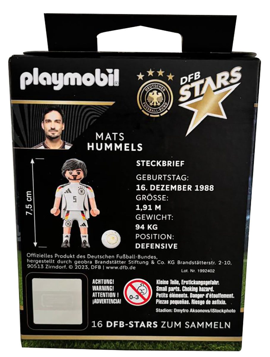 Playmobil® Spielfigur Playmobil DFB Stars Mats Hummels, Fußballer Spielfigur mit Ball
