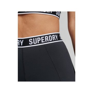 Superdry Stoffhose schwarz regular (1-tlg)