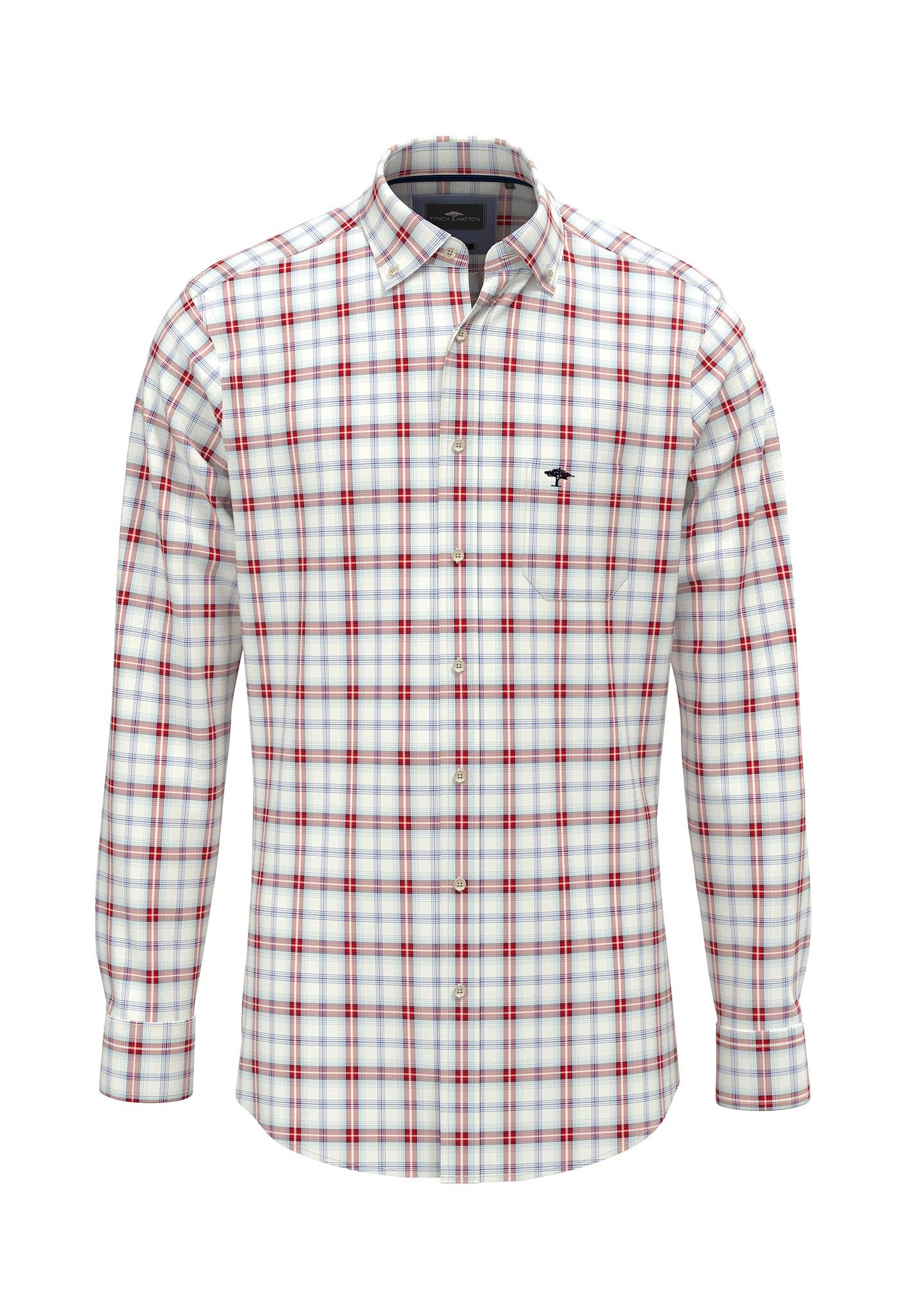 FYNCH-HATTON Karohemd mit Logo Stickerei günstig online kaufen
