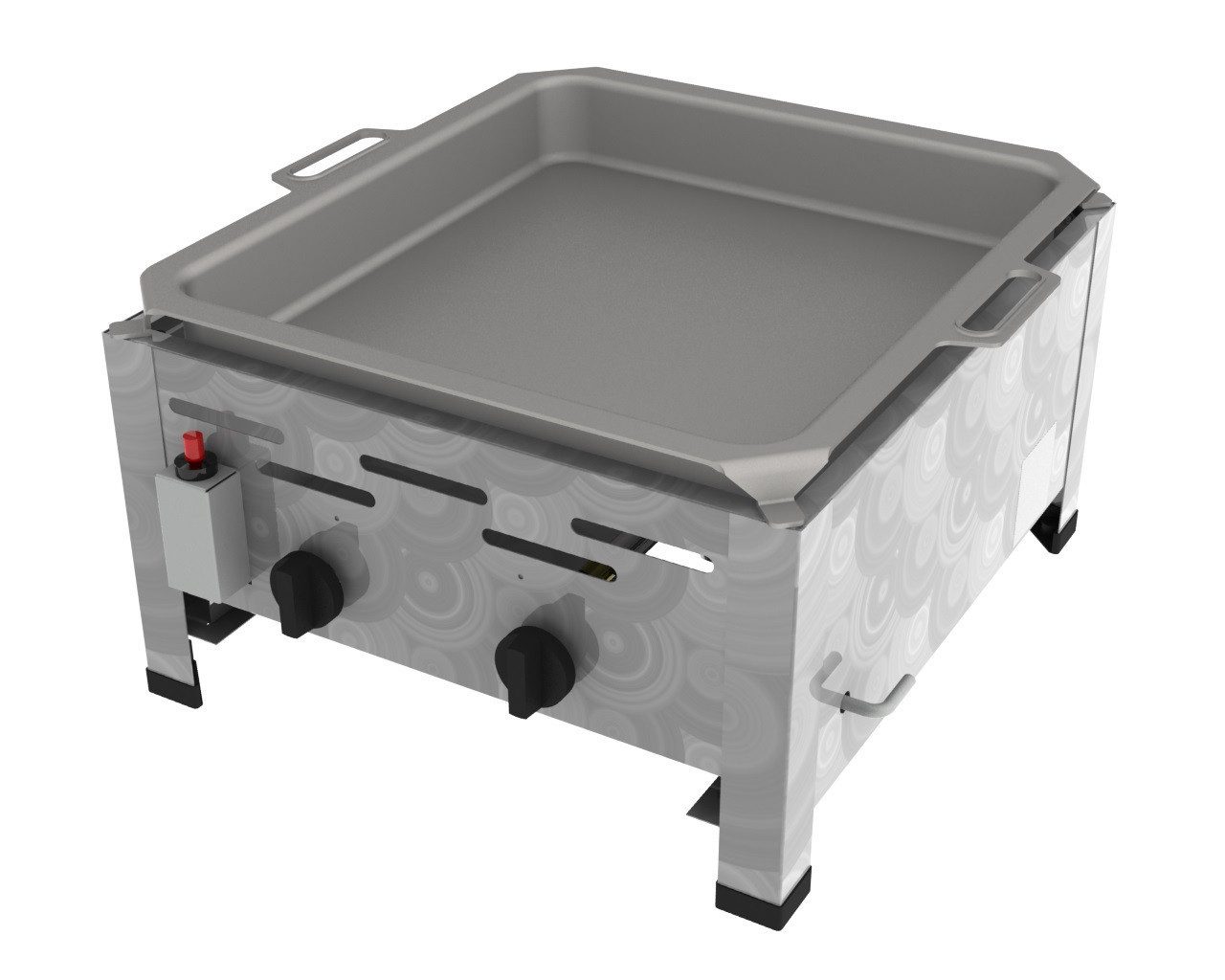 ChattenGlut Gasgrill ChattenGlut Gastrobräter 7,3kW mit Pfanne, BxTxH: 480x530x270 cm
