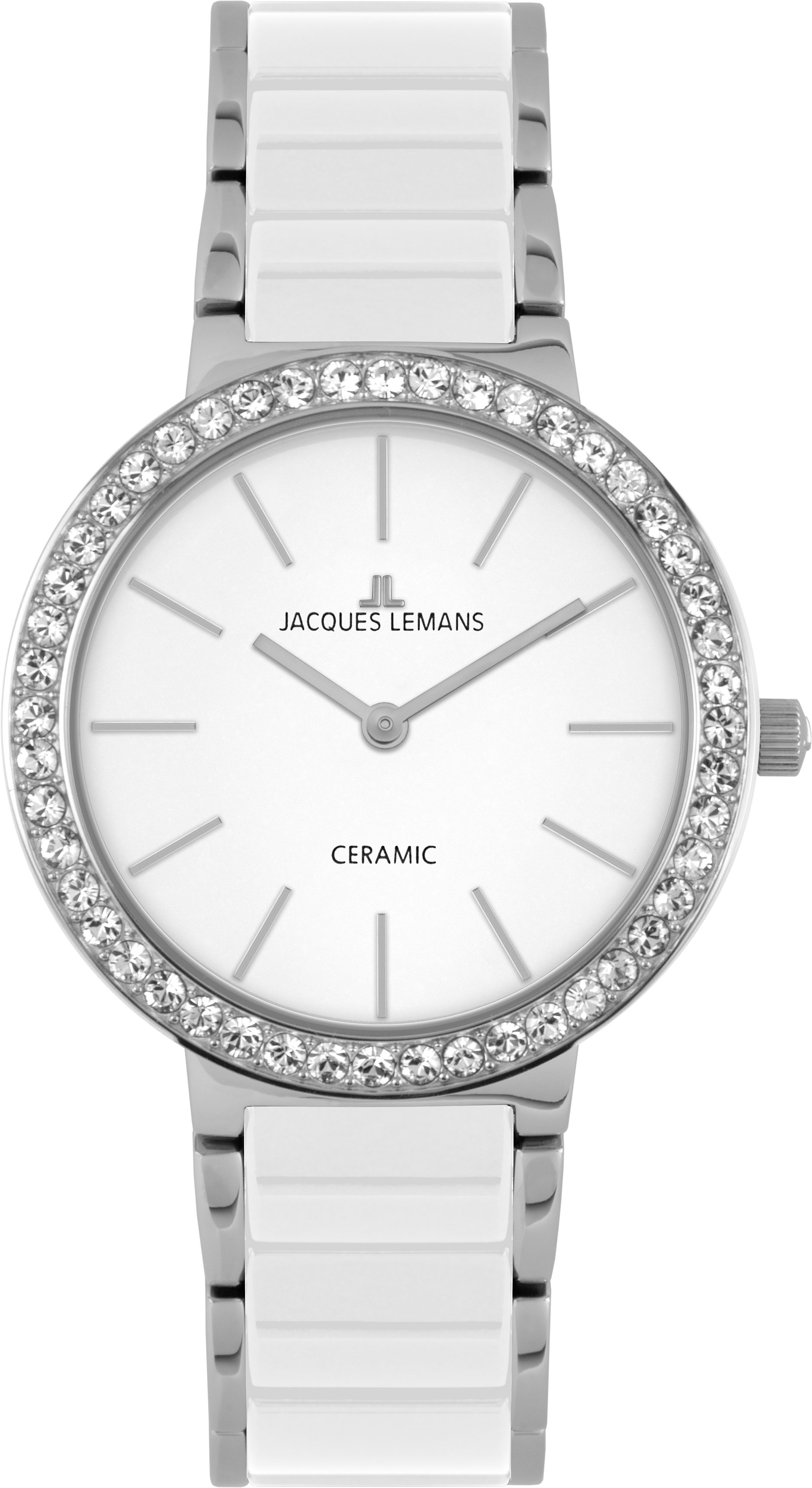 Jacques Lemans Quarzuhr Monaco 50-7B, Armbanduhr, Damenuhr, Keramik, analog