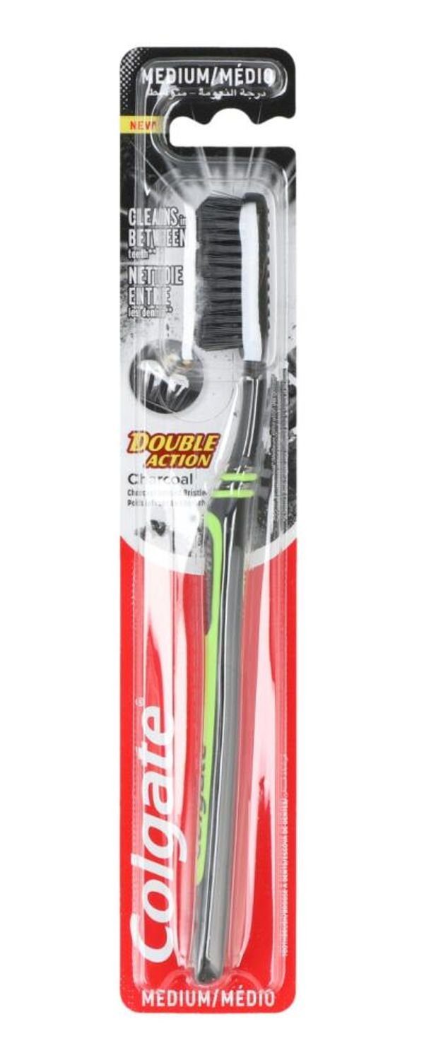 Koopman Zahnbürste Colgate Zahnbürste DoubleAction Medium Reiniger Hand Mundhygiene