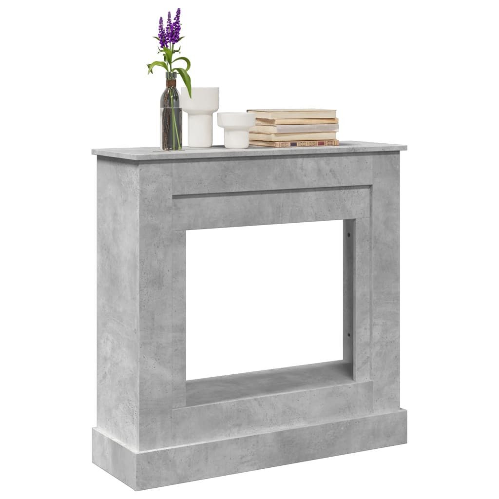 vidaXL Kaminumbauschrank Kaminumrandung Betongrau 90x30x90 cm Holzwerkstoff