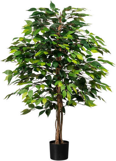 Kunstpflanze Ficus Benjamini, Creativ green, Höhe 120 cm