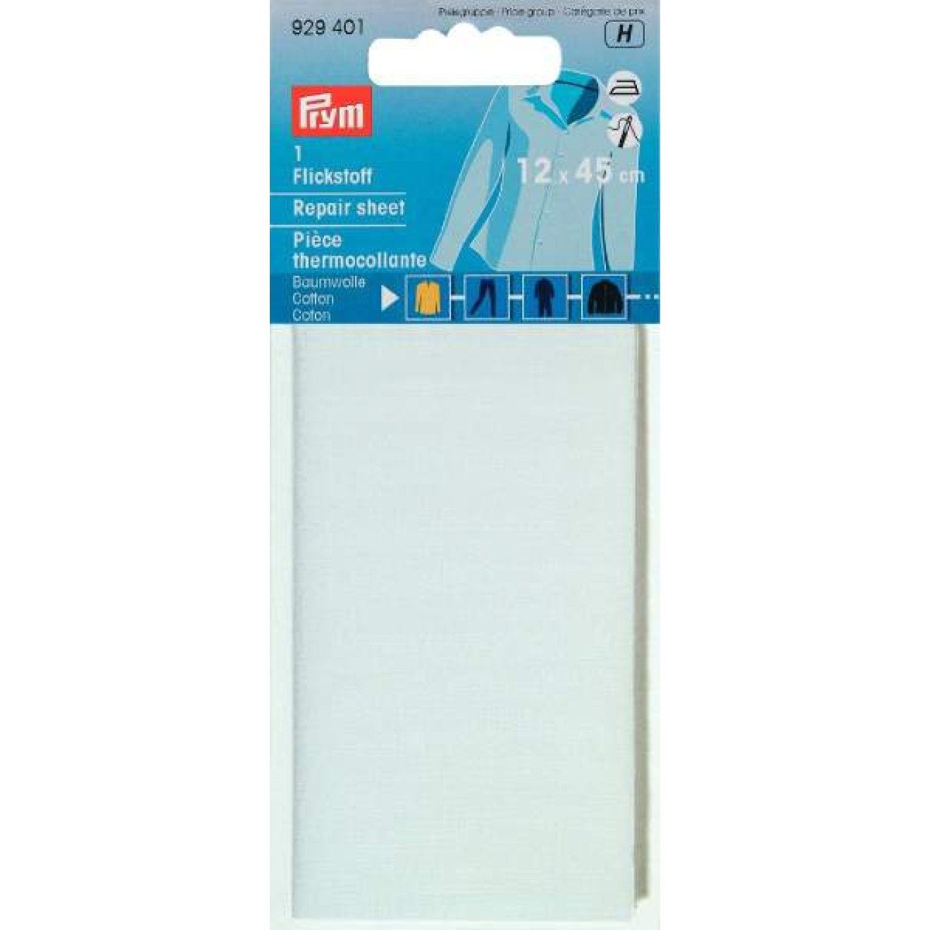 Prym Stricknadeln Flickstoff 12x45 cm weiß