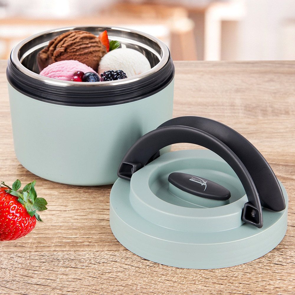 Orion Group Thermobehälter TERMO 620ml auslaufsicher mit Tragegriffen, Edelstahl, Kunststoff, rostfrei, Handwäsche – Bild 4 von 5