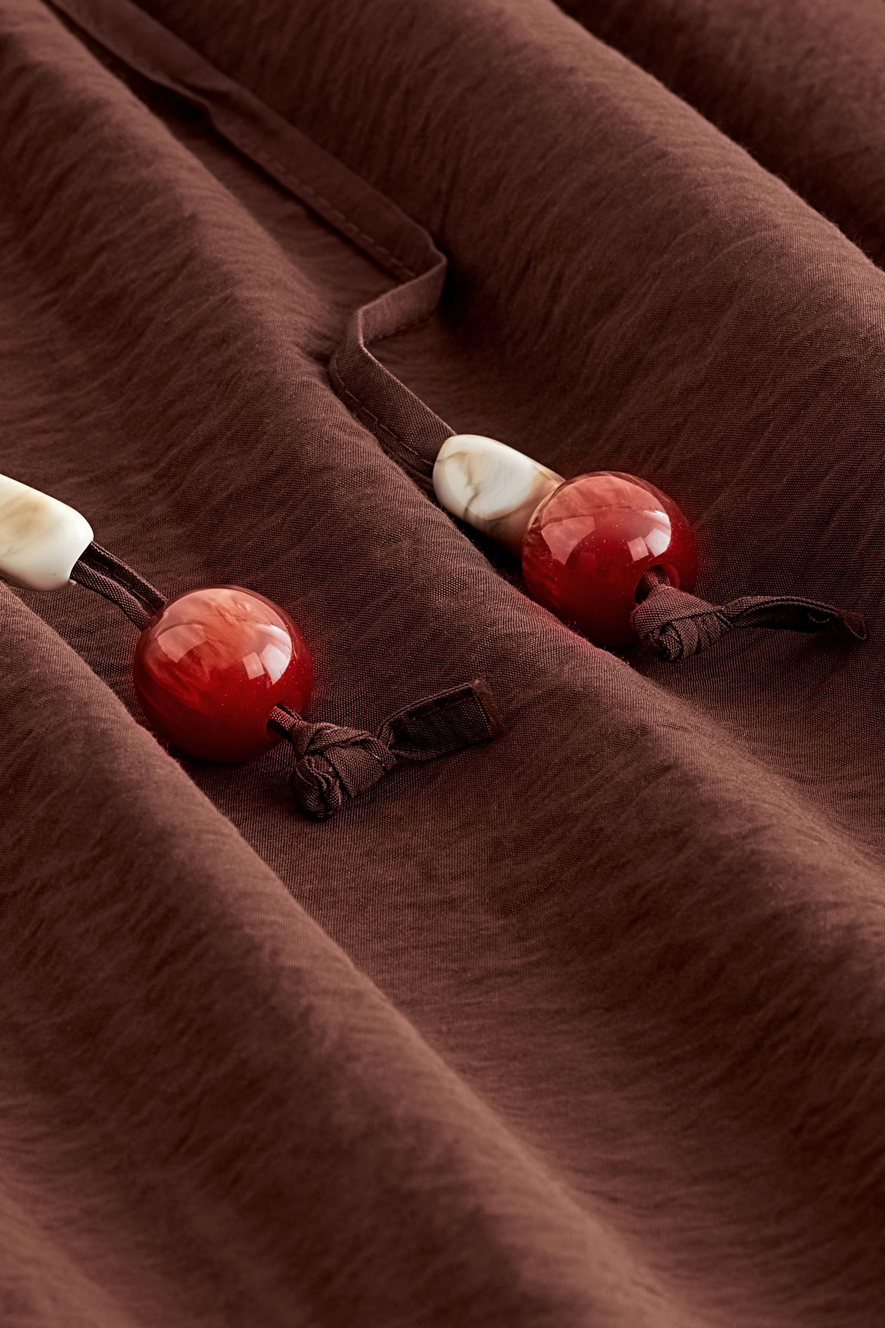 Next Maxirock Strukturierter Maxirock Perlengürtel – Kurzgröße (1-tlg)