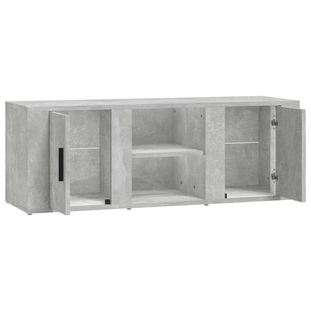 100x31,5x35 cm furnicato Holzwerkstoff TV-Schrank Betongrau