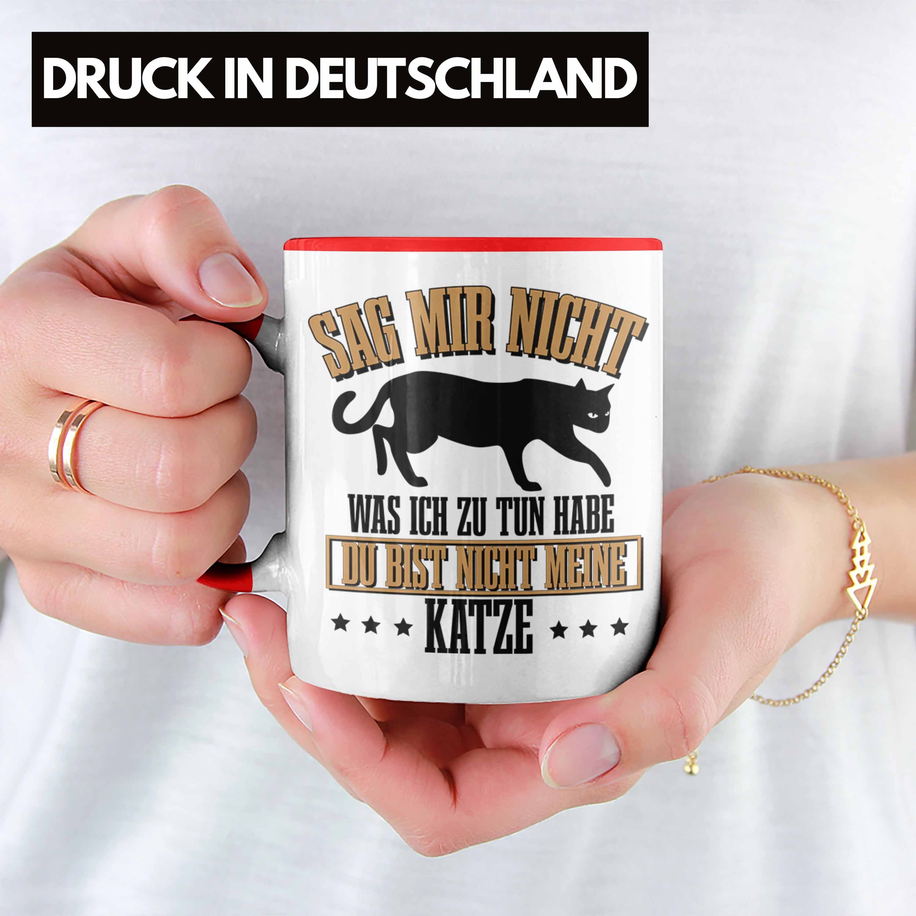 Rot Katzen-Mamas Trendation Katzenbesitzer Tasse für Geschenk Lustige für Tasse