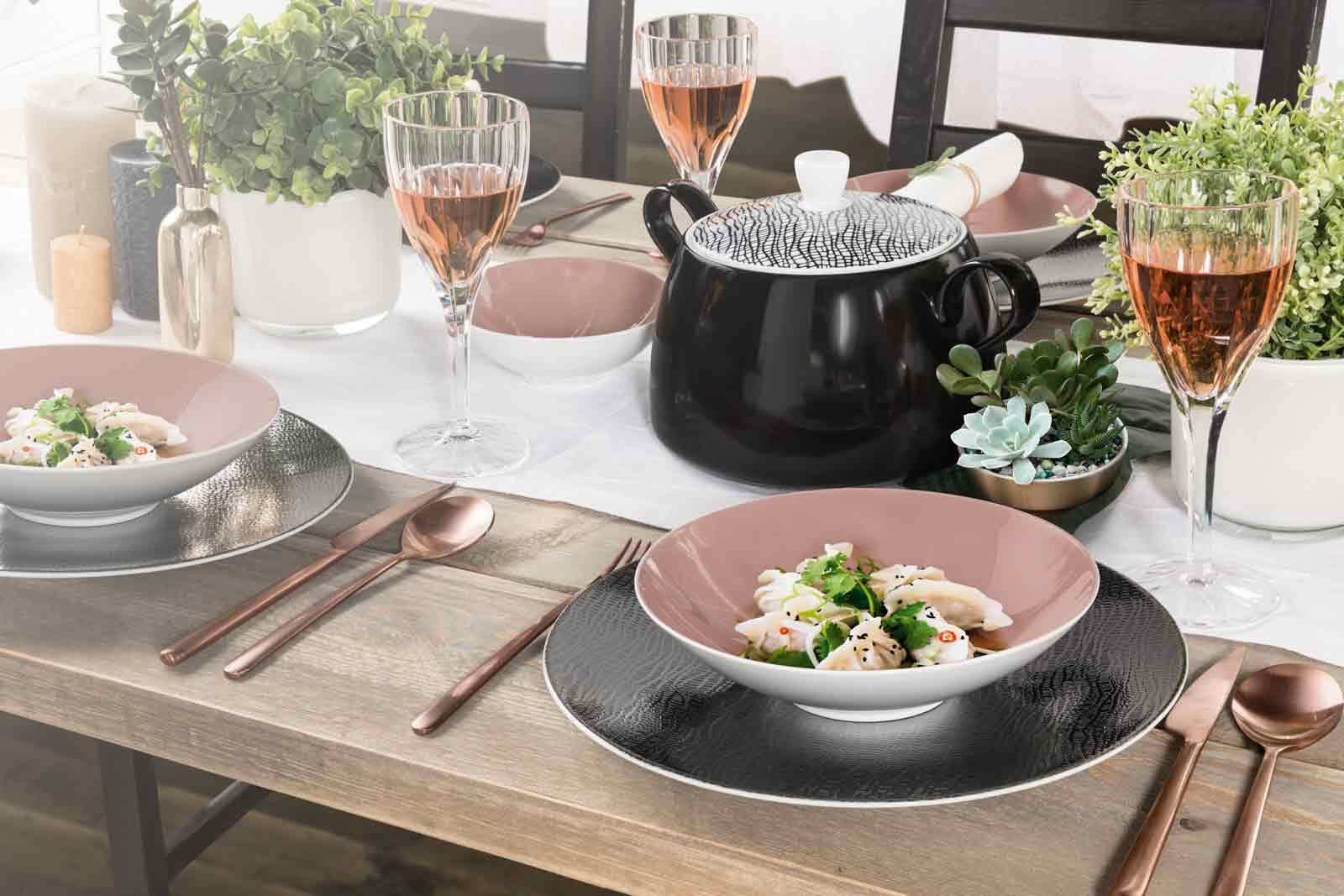 Seltmann Weiden Tafelservice Life Fashion Tafelservice 12er Set (12-tlg), 6 Personen, Porzellan