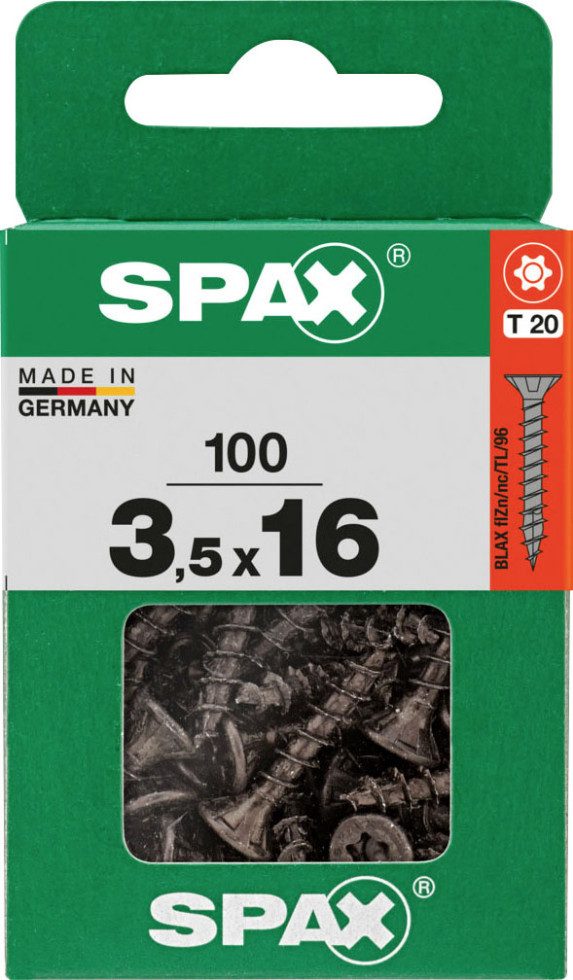 SPAX Schnellbauschraube Spax Universalschrauben 3,5 x 16 mm T20