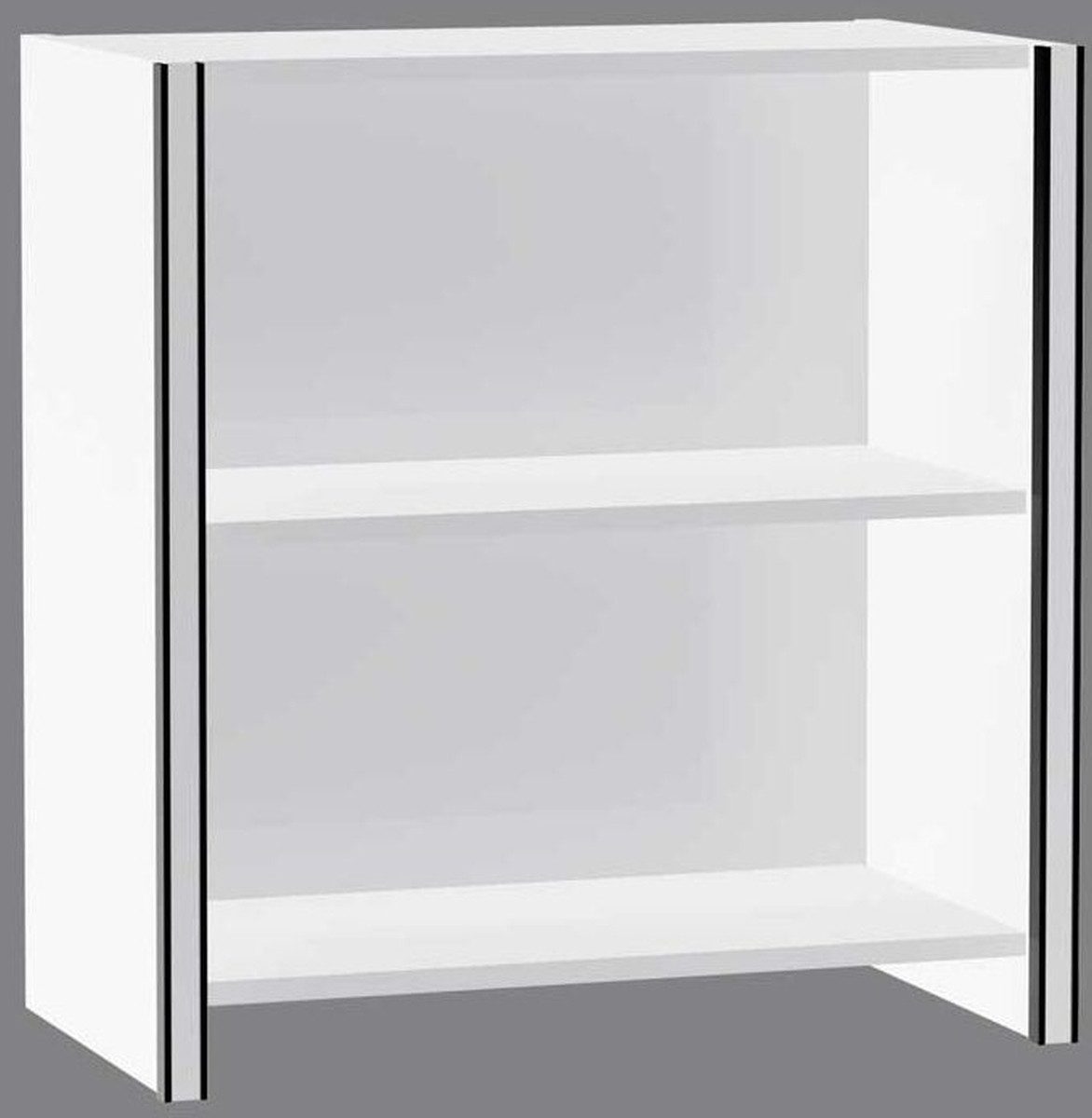 Aktenregal Einzelregal Aveto 2OH BxTxH 800x380x760mm weiß