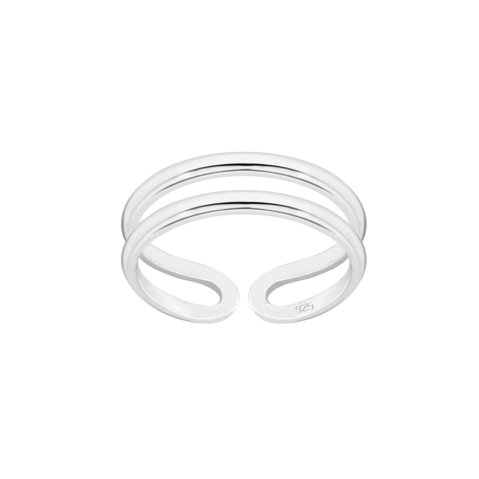 Monkimau Zehenring Doppel Zehenring 925 Silber