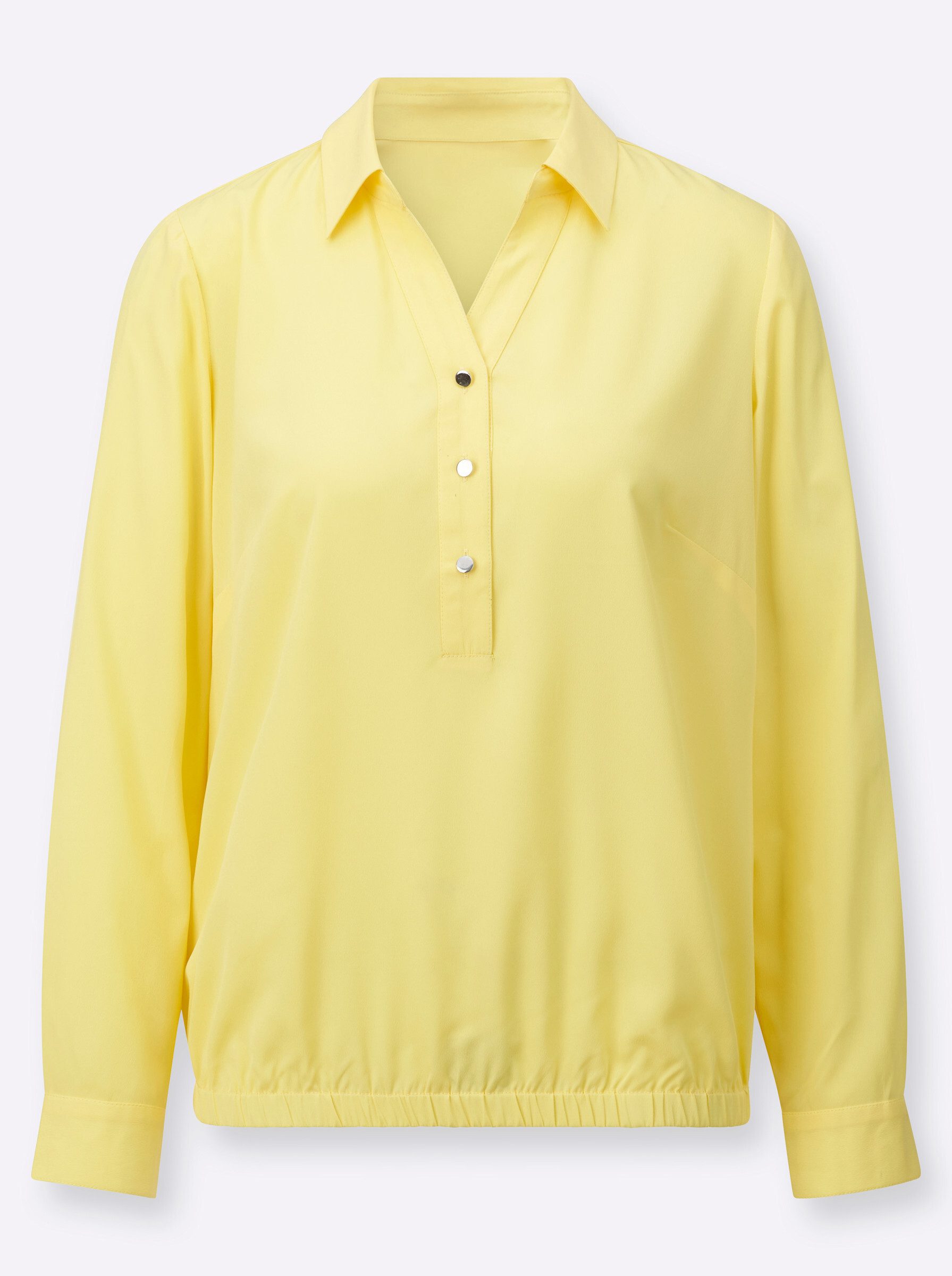 Klassische Bluse Schlupfbluse Langarm