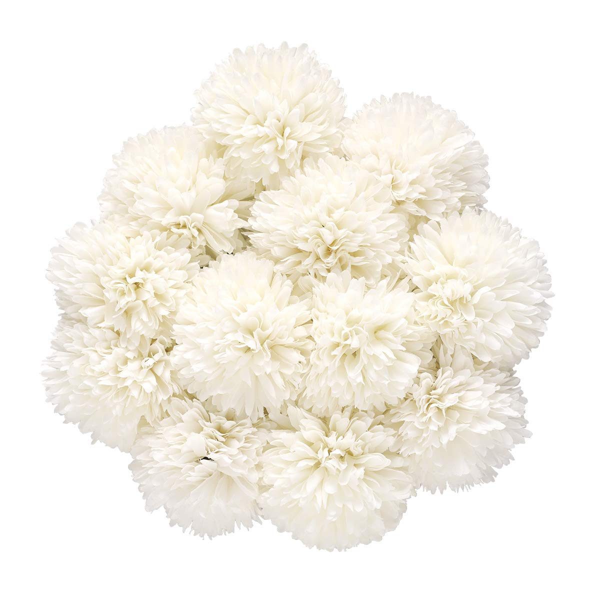Kunstblumenstrauß 6/12 Stück künstliche Chrysanthemensträuße, künstliche Chrysanthemen, Agger, geeignet für Heim-, Garten-, Party- und Hochzeitsdekoration.