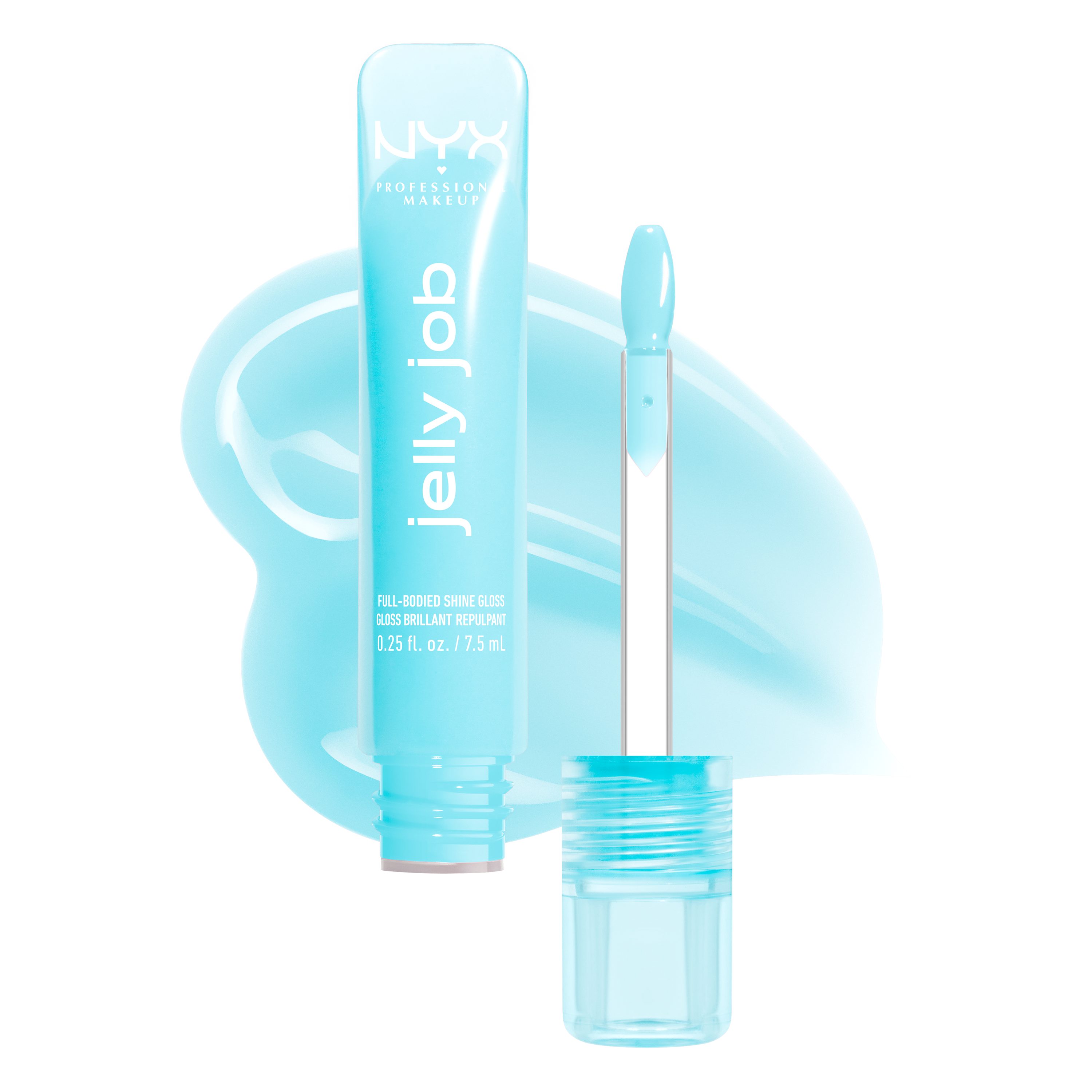 NYX PROFESSIONAL MAKEUP Lipgloss JELLY JOB FULL BODIED SHINE GLOSS, no Filler -pflegender Gloss für optisch vollere Lippen